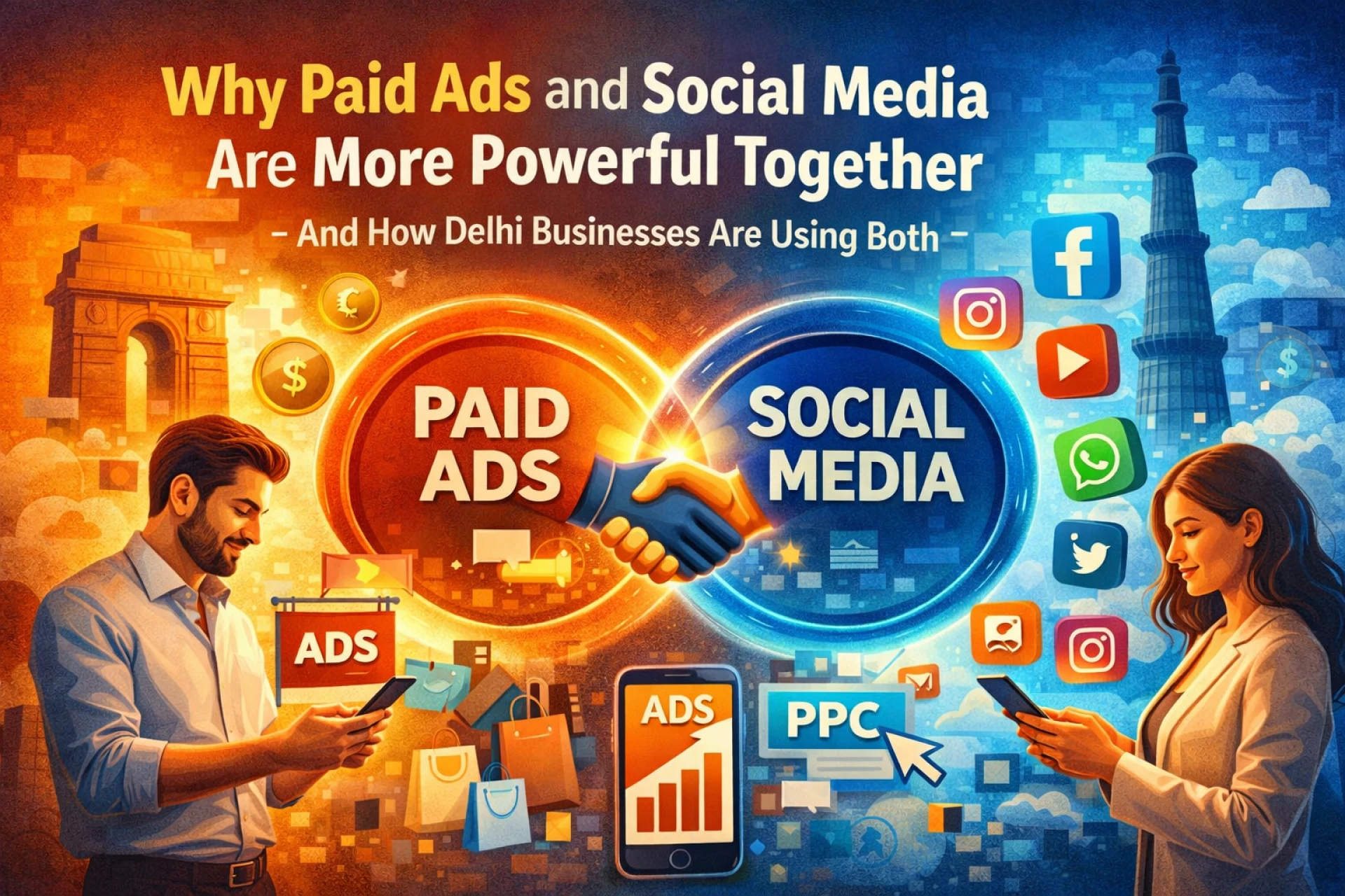 Why Paid Ads and Social Media Are More Powerful Together - And How Delhi Businesses Are Using Both
