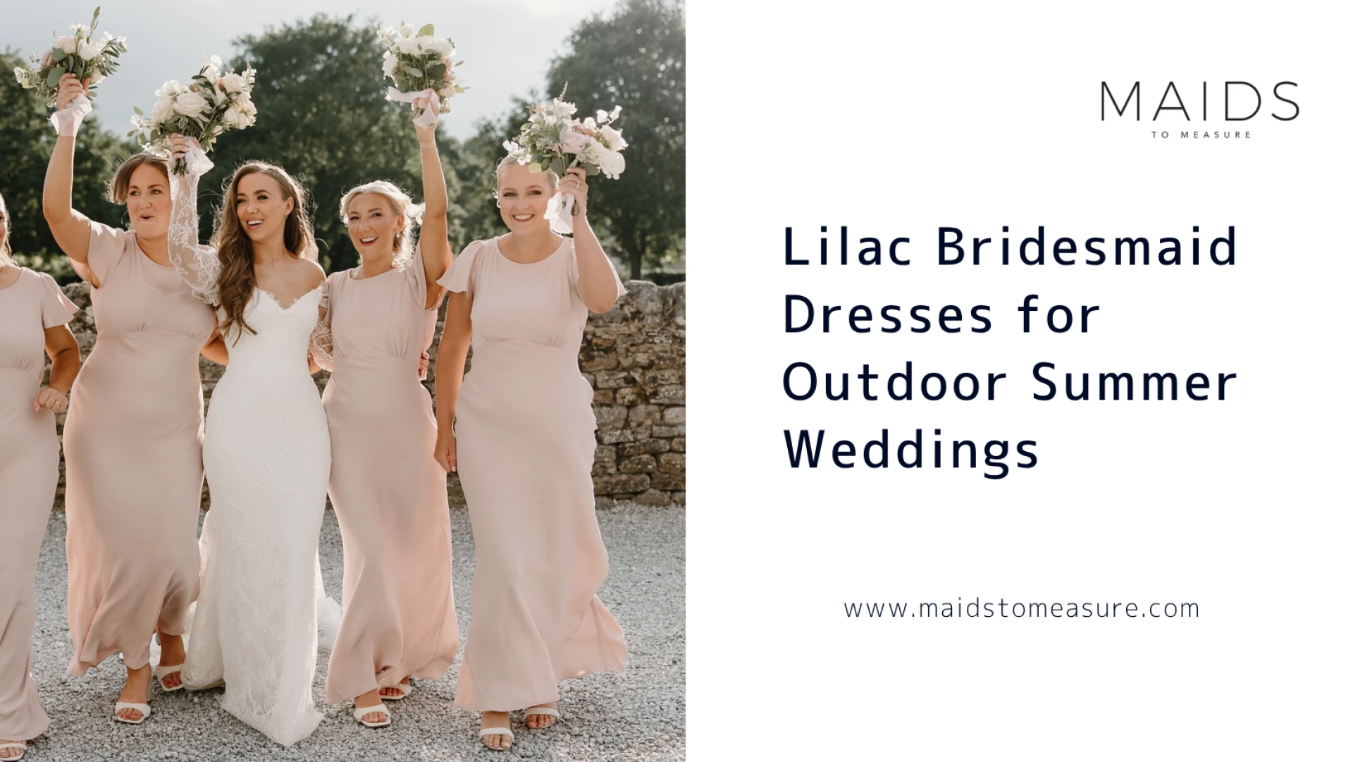 Lilac Bridesmaid Dresses for Outdoor Summer Weddings