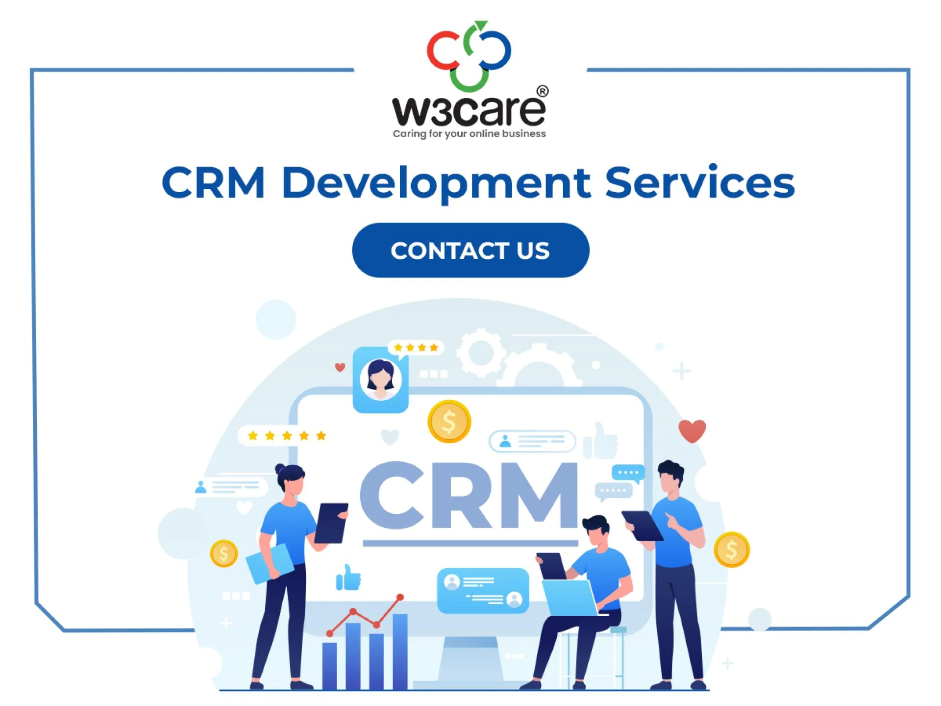 W3care Driving Business Efficiency with Mobile App Development Services and CRM Development Services