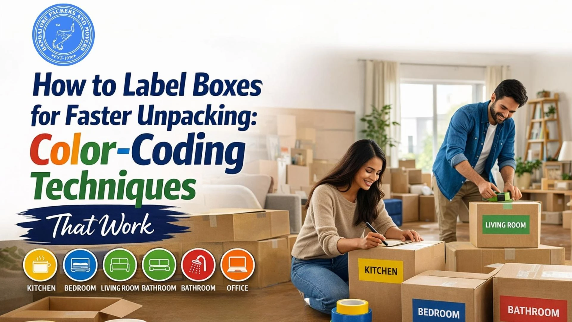 How to Label Boxes for Faster Unpacking: Color-Coding Techniques That Work