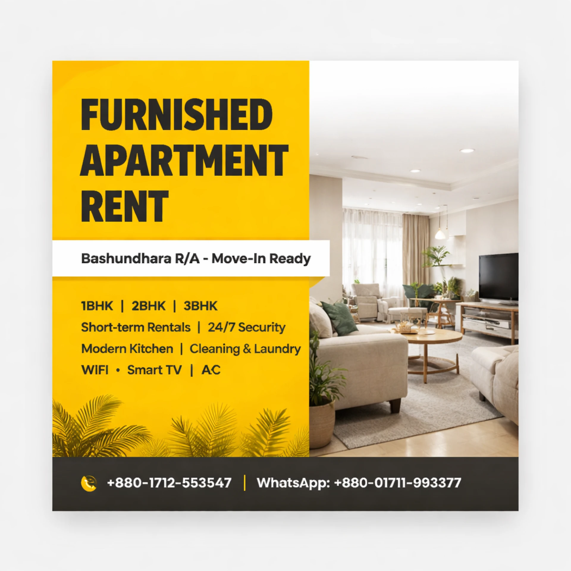 Fully Furnished Apartment | Corporate | Expat | Student