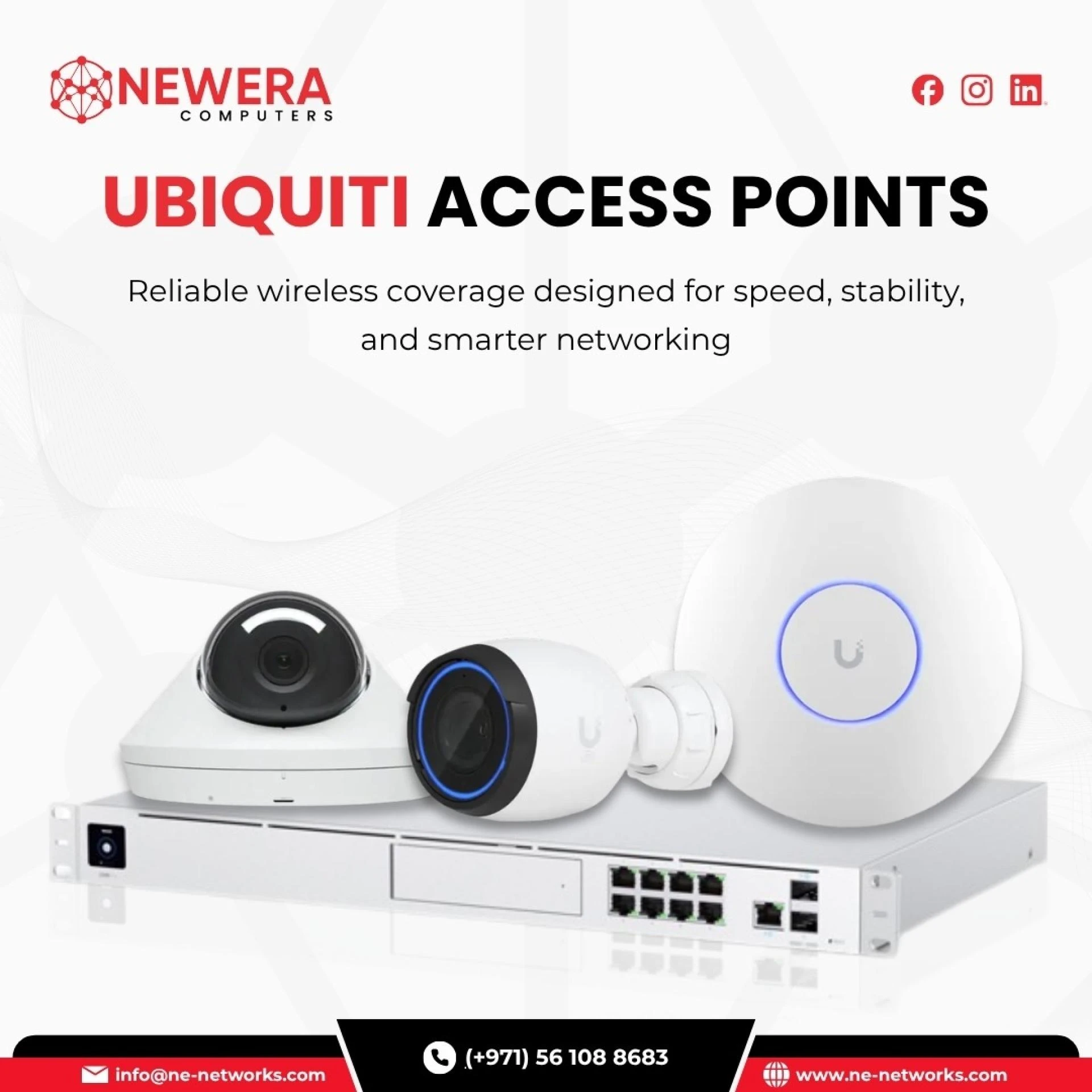 Buy Ubiquiti Access Points in Dubai UAE for Reliable Business and Home WiFi | Newera Computers