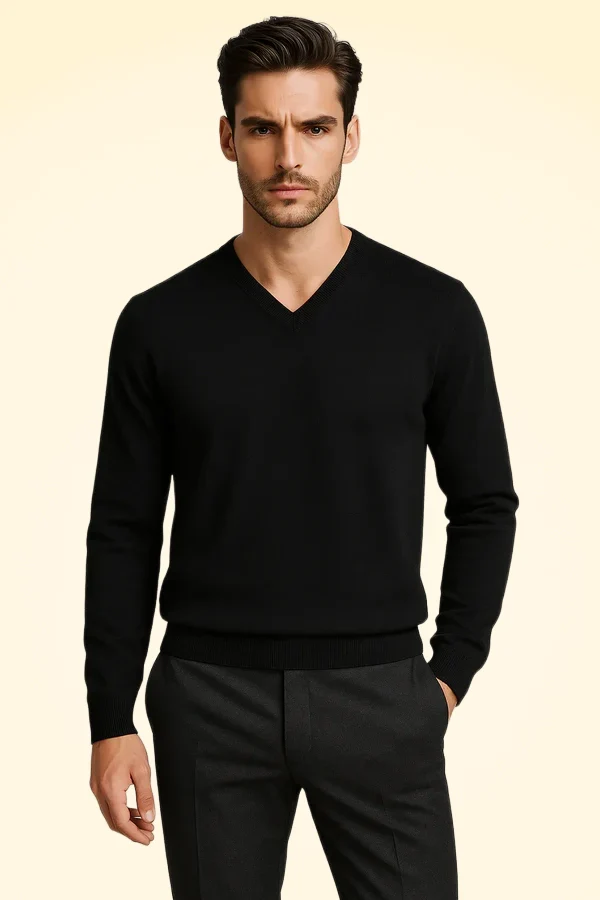 Invest in Style: The Men's Cashmere V Neck Sweater You’ll Wear Forever