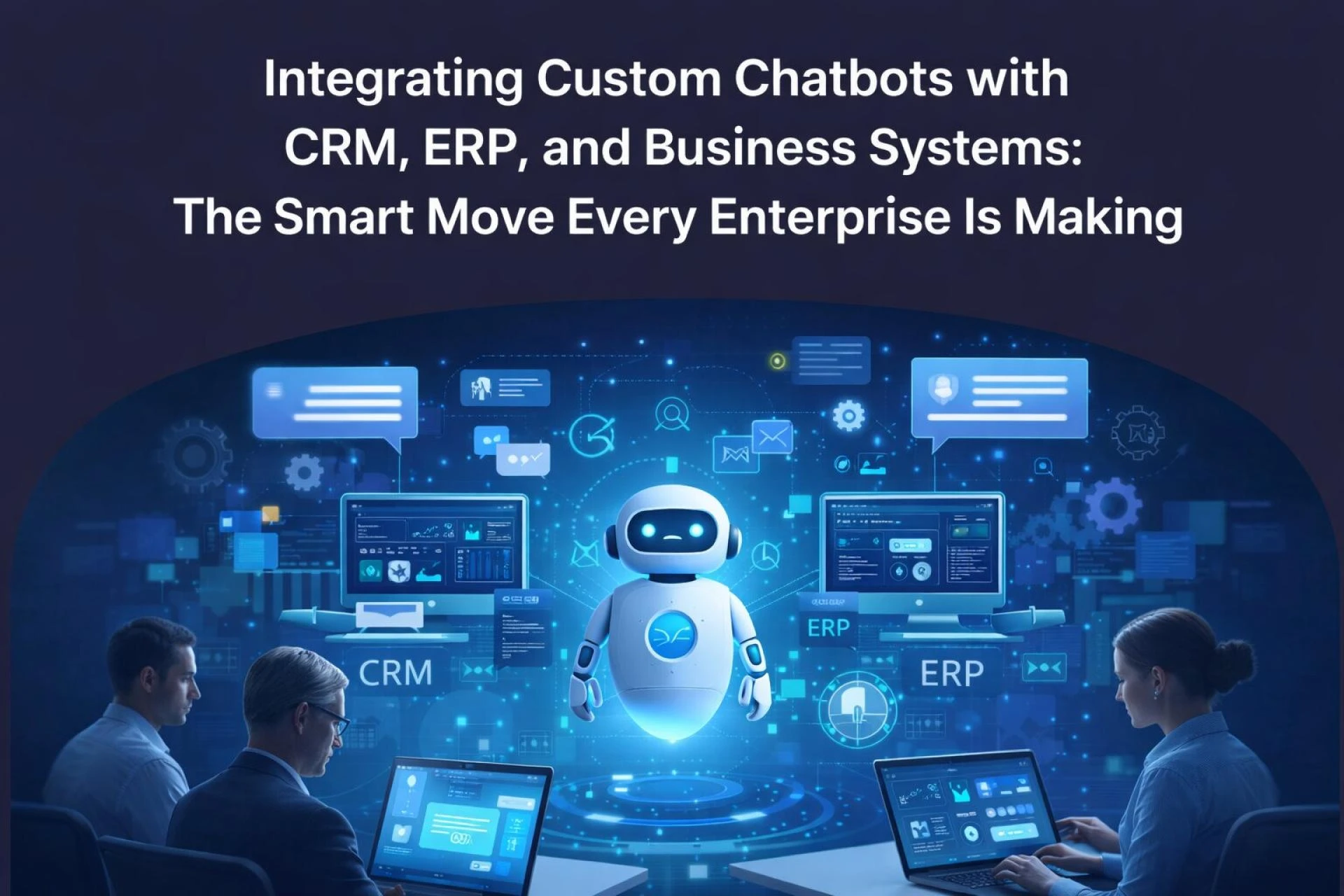 Integrating Custom Chatbots with CRM, ERP, and Business Systems
