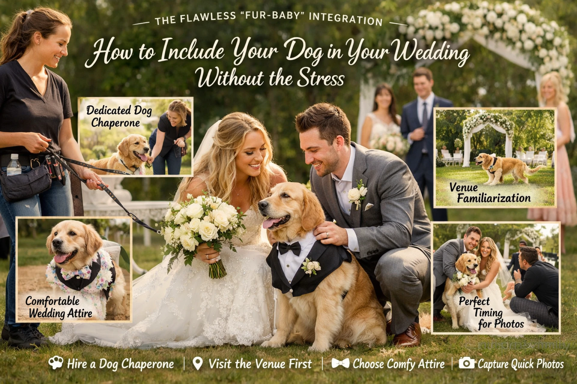 The Flawless "Fur-Baby" Integration: How to Include Your Dog in Your Wedding Without the Stress