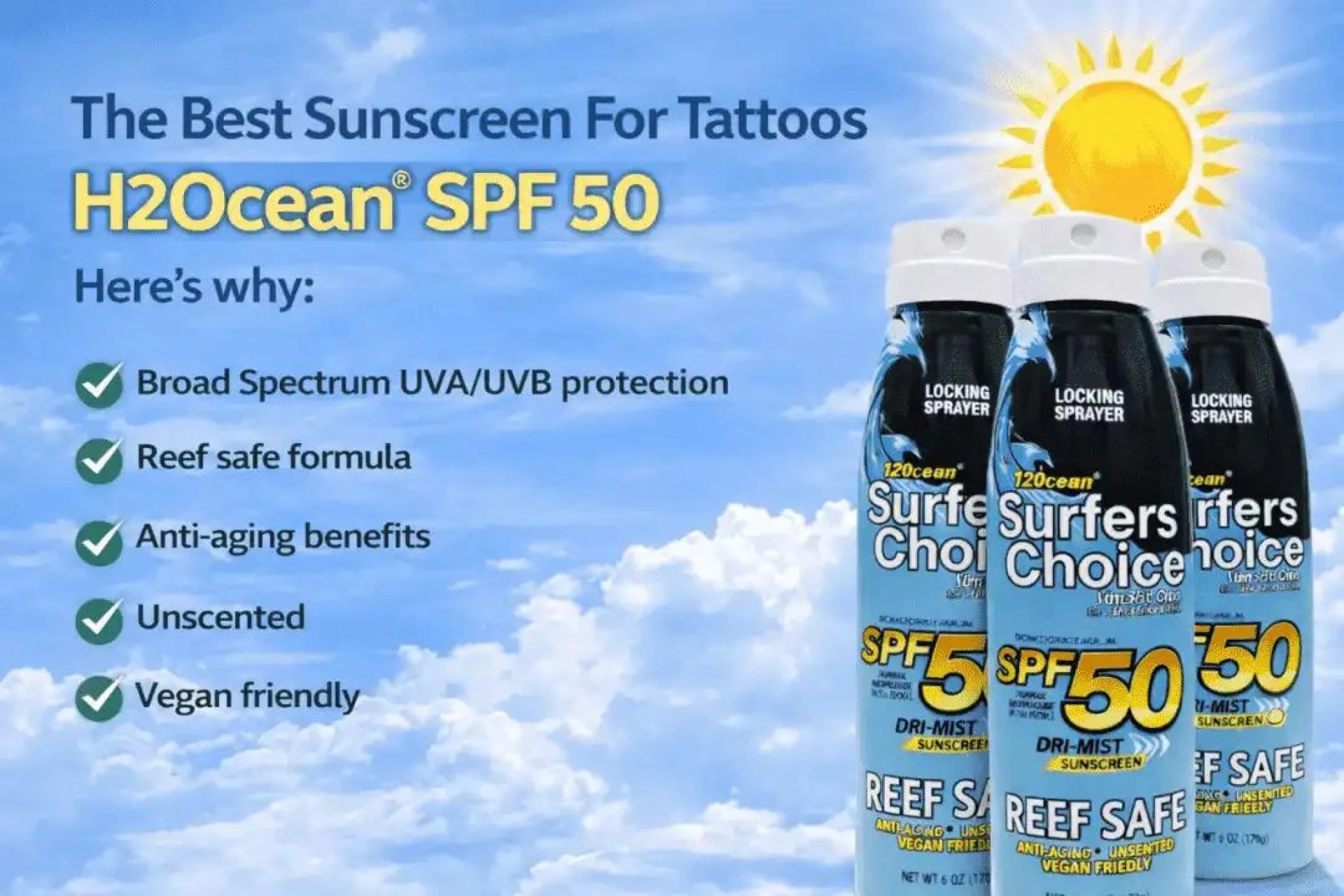 Sunscreen for Tattoos vs Regular SPF: Why H2Ocean Products Stand Out
