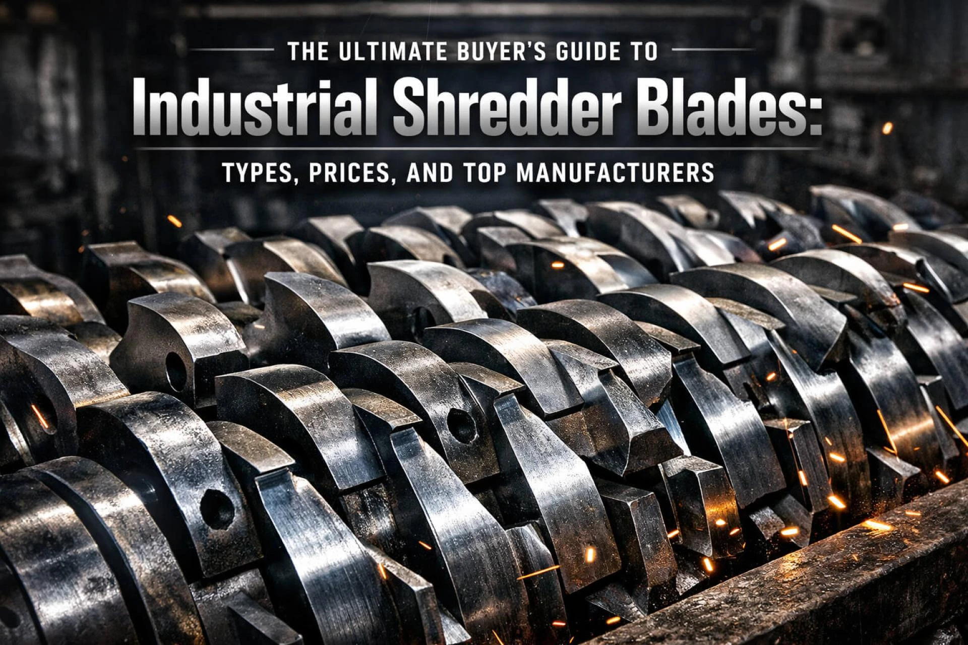 Industrial Shredder Blades Designed for Precision, Strength, and Efficiency