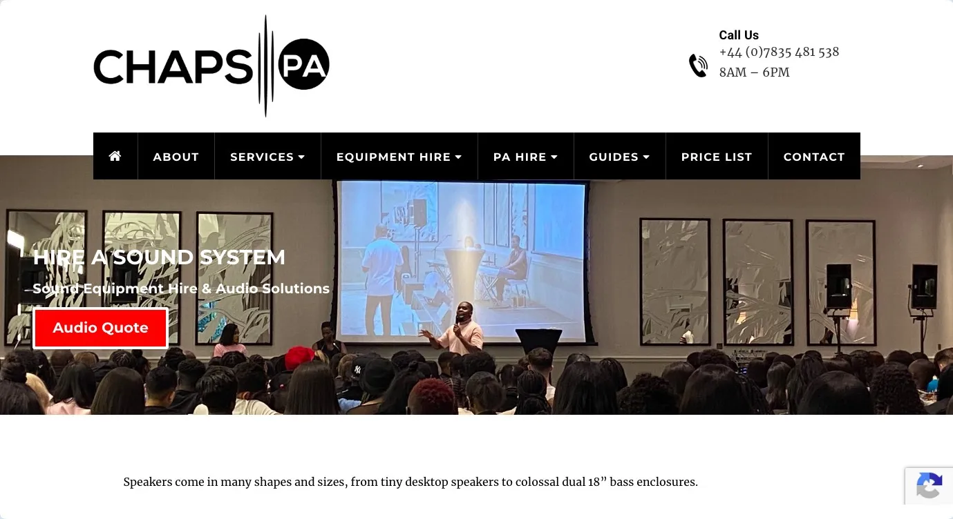 Full-Scale Audio Production for Events and Live Performances