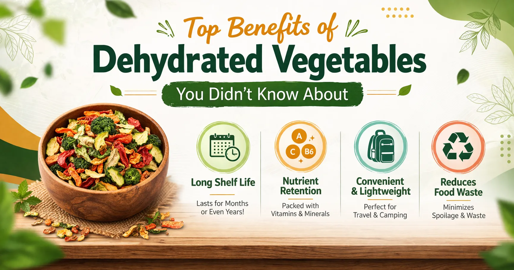 Top Benefits of Dehydrated Vegetables You Didn’t Know About