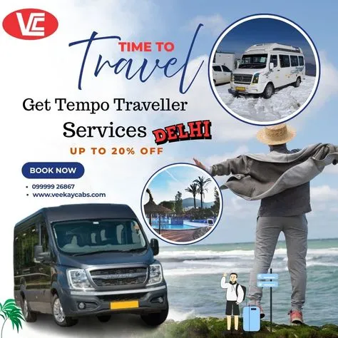 How Much Does a Tempo Traveller in Delhi Cost Per Day with VeekayCabs?