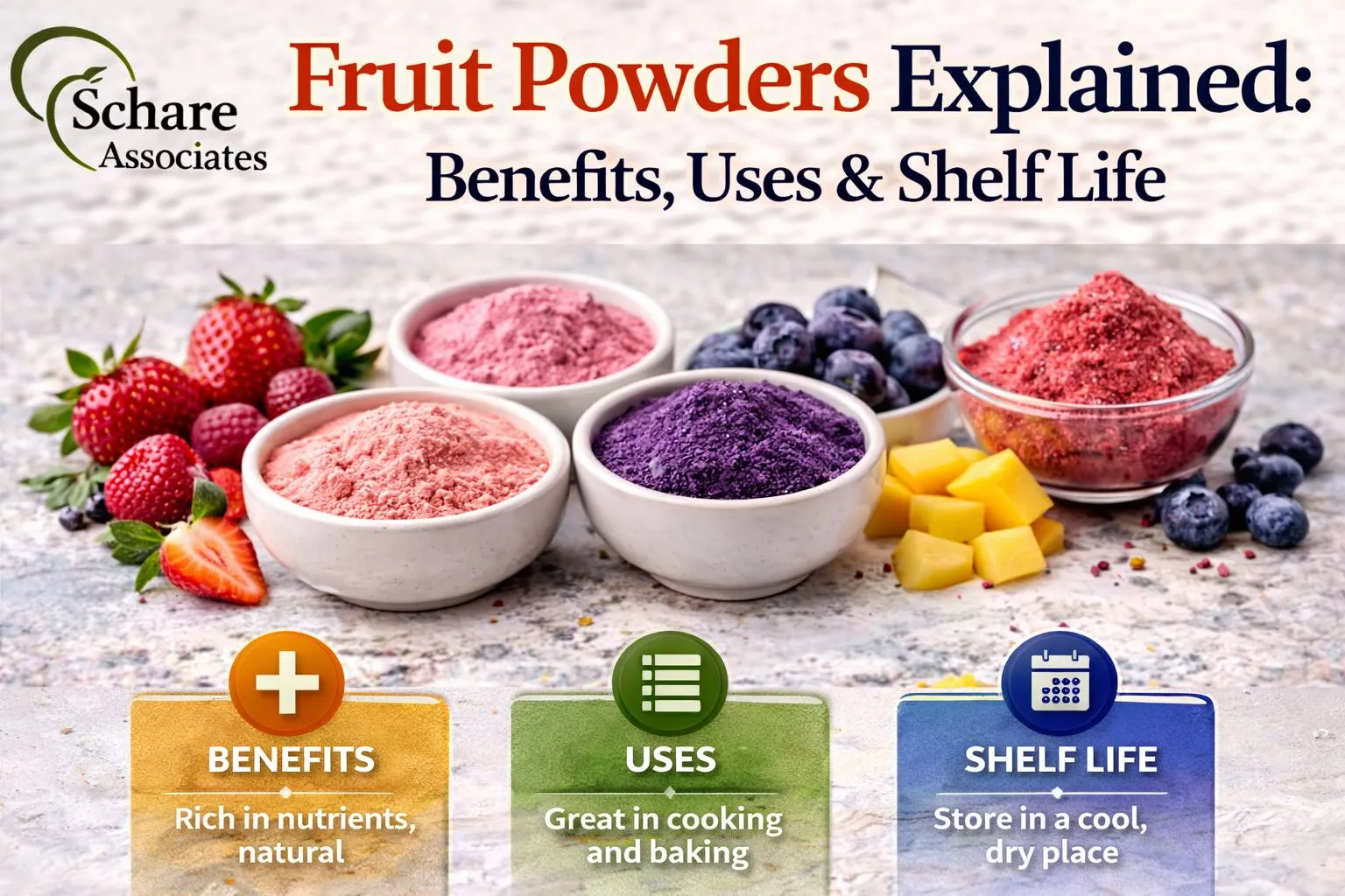 Fruit Powders Explained: Benefits, Uses & Shelf Life