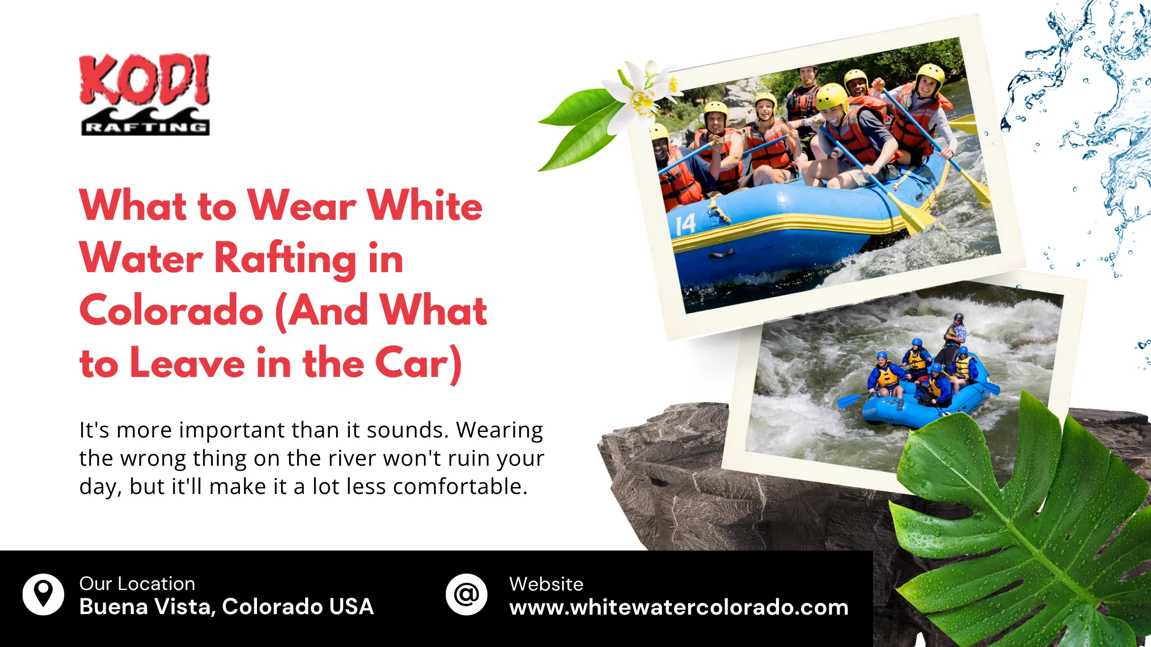 What to Wear White Water Rafting in Colorado (And What to Leave in the Car)