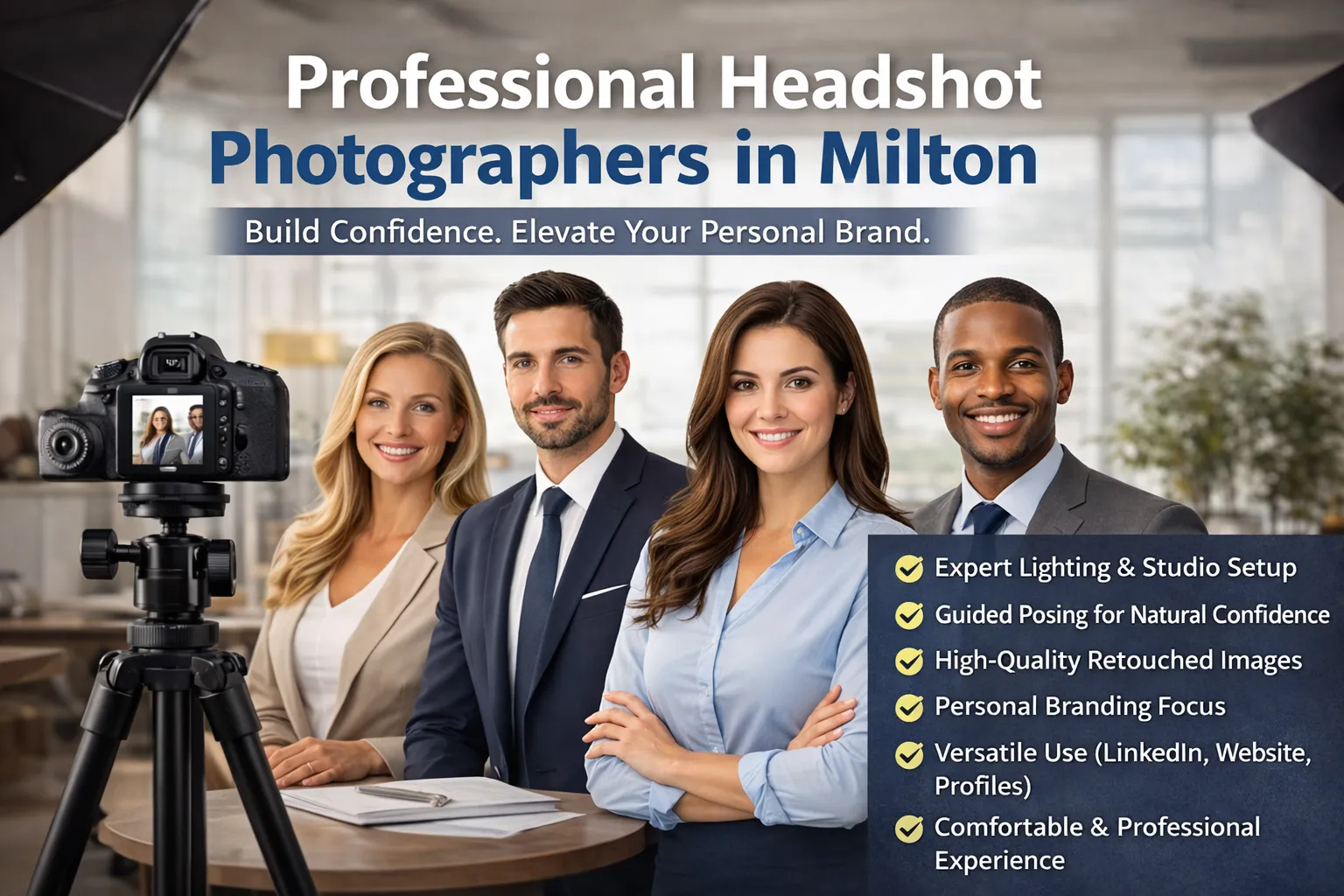 How Professional Headshot Photographers in Milton Help You Build a Strong Personal Brand?