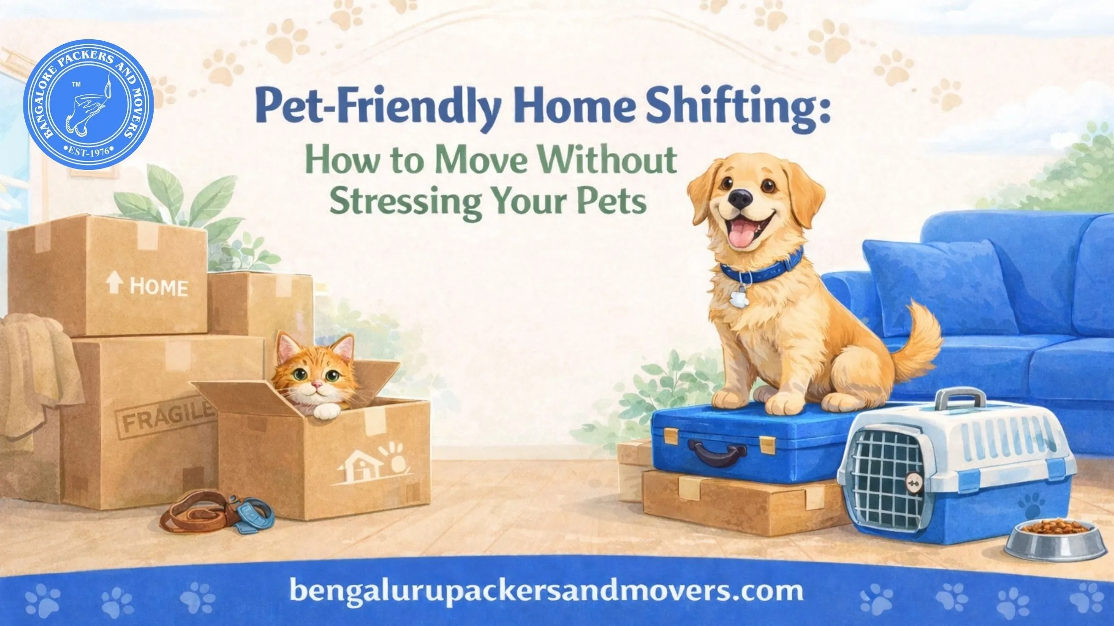 Pet-Friendly Home Shifting: How to Move Without Stressing Your Pets