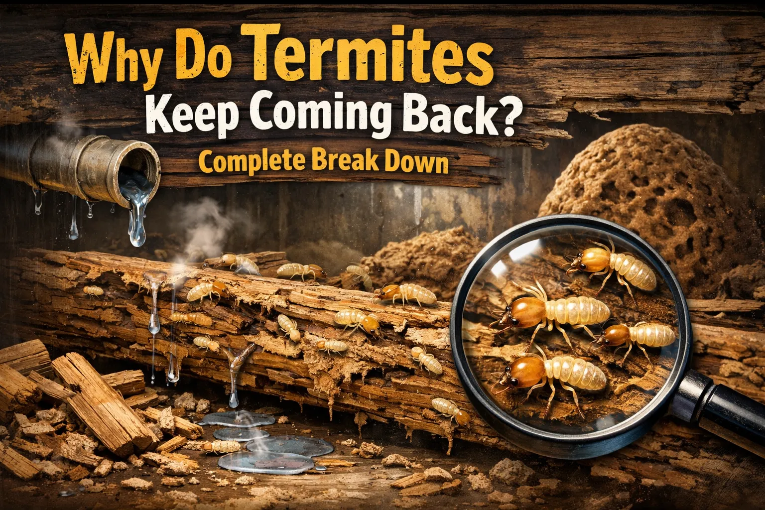 Why Do Termites Keep Coming Back? Complete Break Down