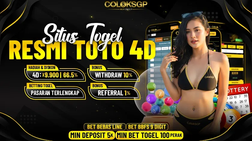 COLOKSGP Situs Togel Online Resmi & Toto Slot 4D Pancen Oye