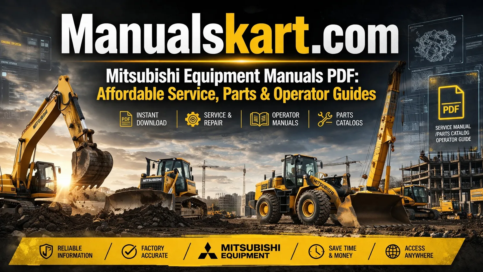 Mitsubishi Equipment Manuals PDF: Affordable Service, Parts & Operator Guides