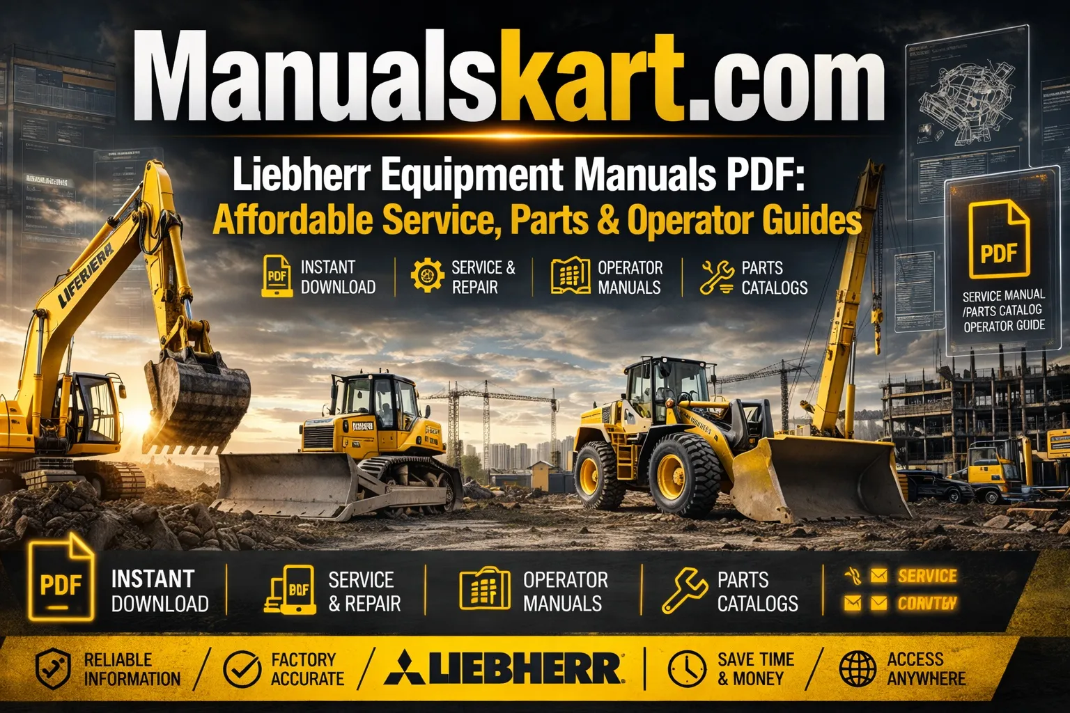 Liebherr Equipment Manuals PDF: Affordable Service, Parts & Operator Guides