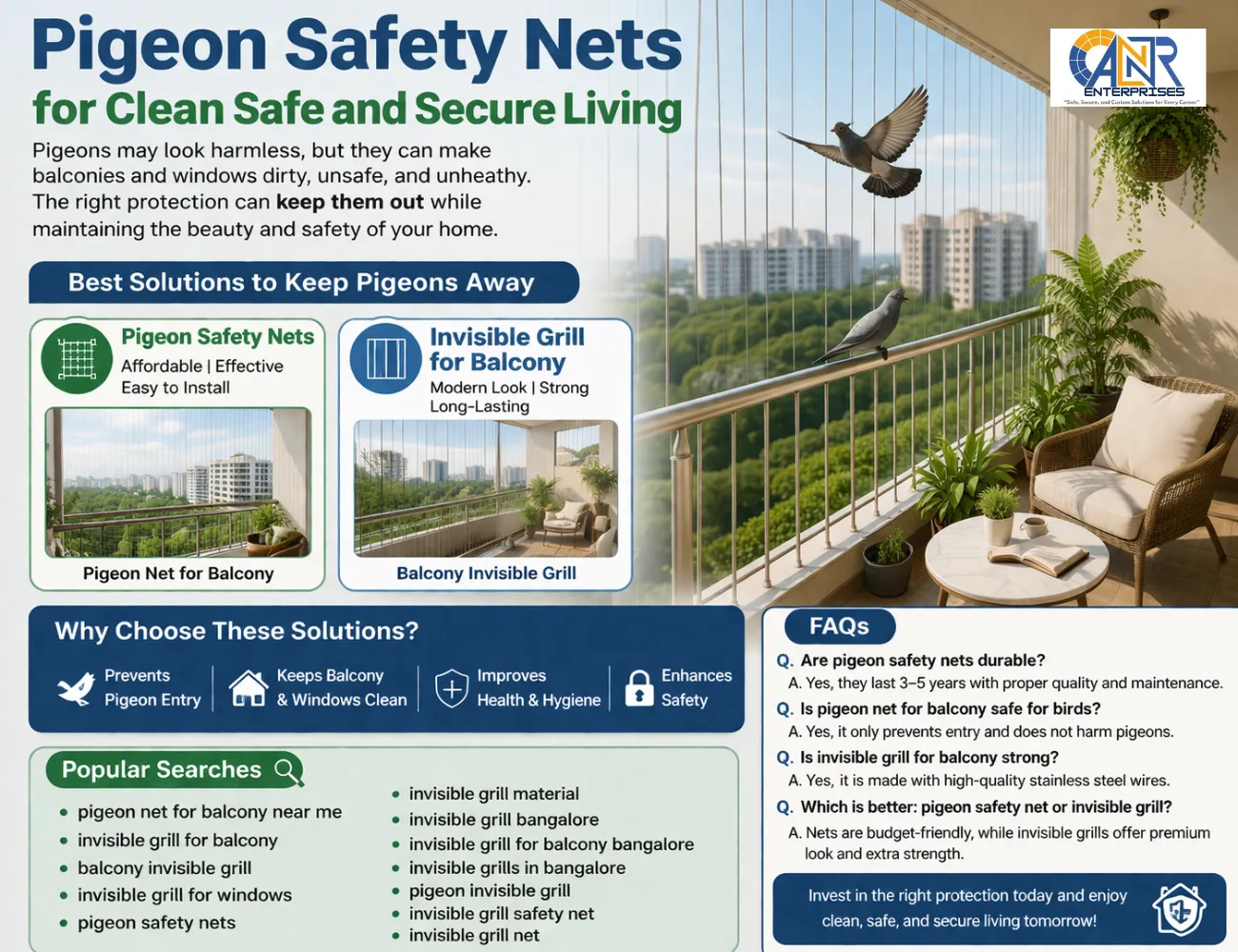 Pigeon Safety Nets for Clean Safe and Secure Living