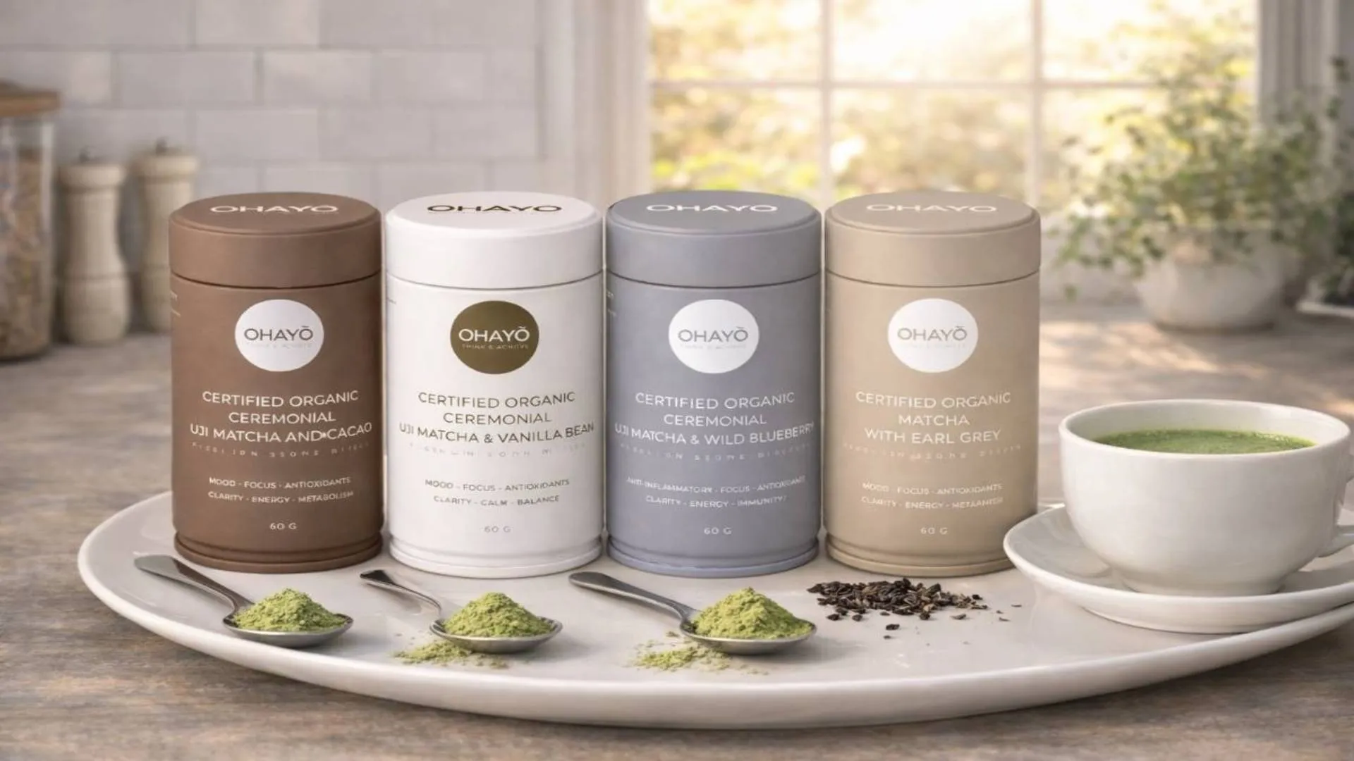 Certified Organic Ceremonial Matcha & Vanilla Bean: A Smooth Fusion of Wellness and Flavor