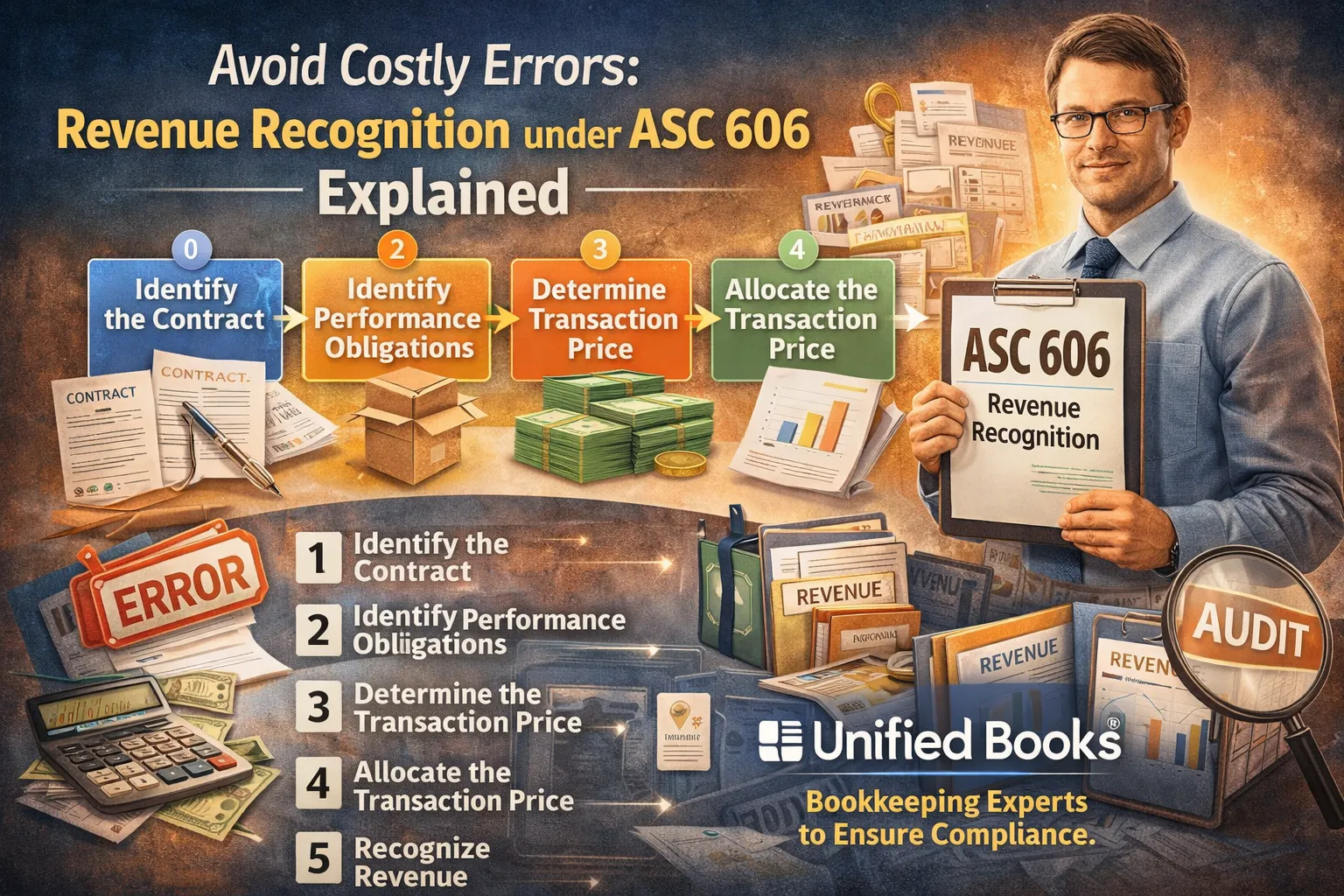 Avoid Costly Errors: Revenue Recognition under ASC 606 Explained