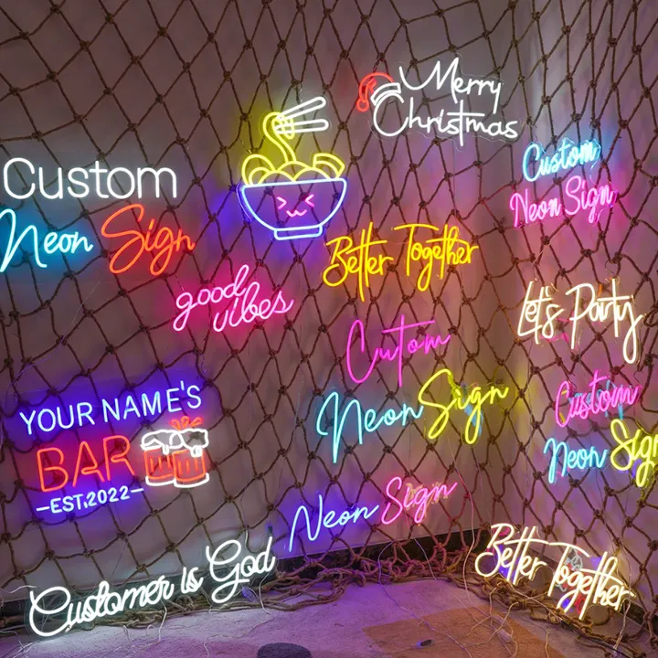 Creative Branding with Round Table Cloth, Neon Signs & Booklet Printing