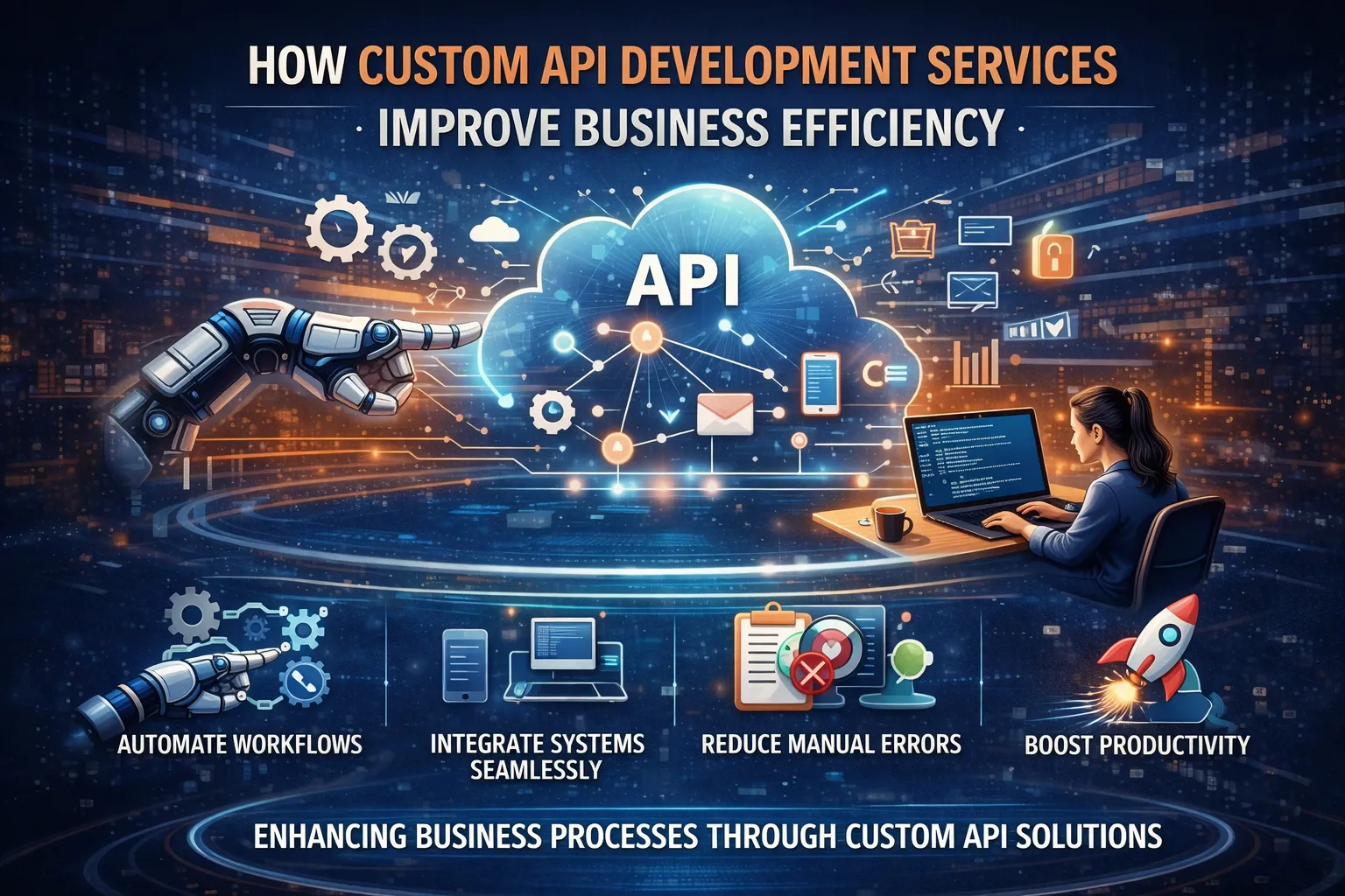 How Custom API Development Services Improve Business Efficiency
