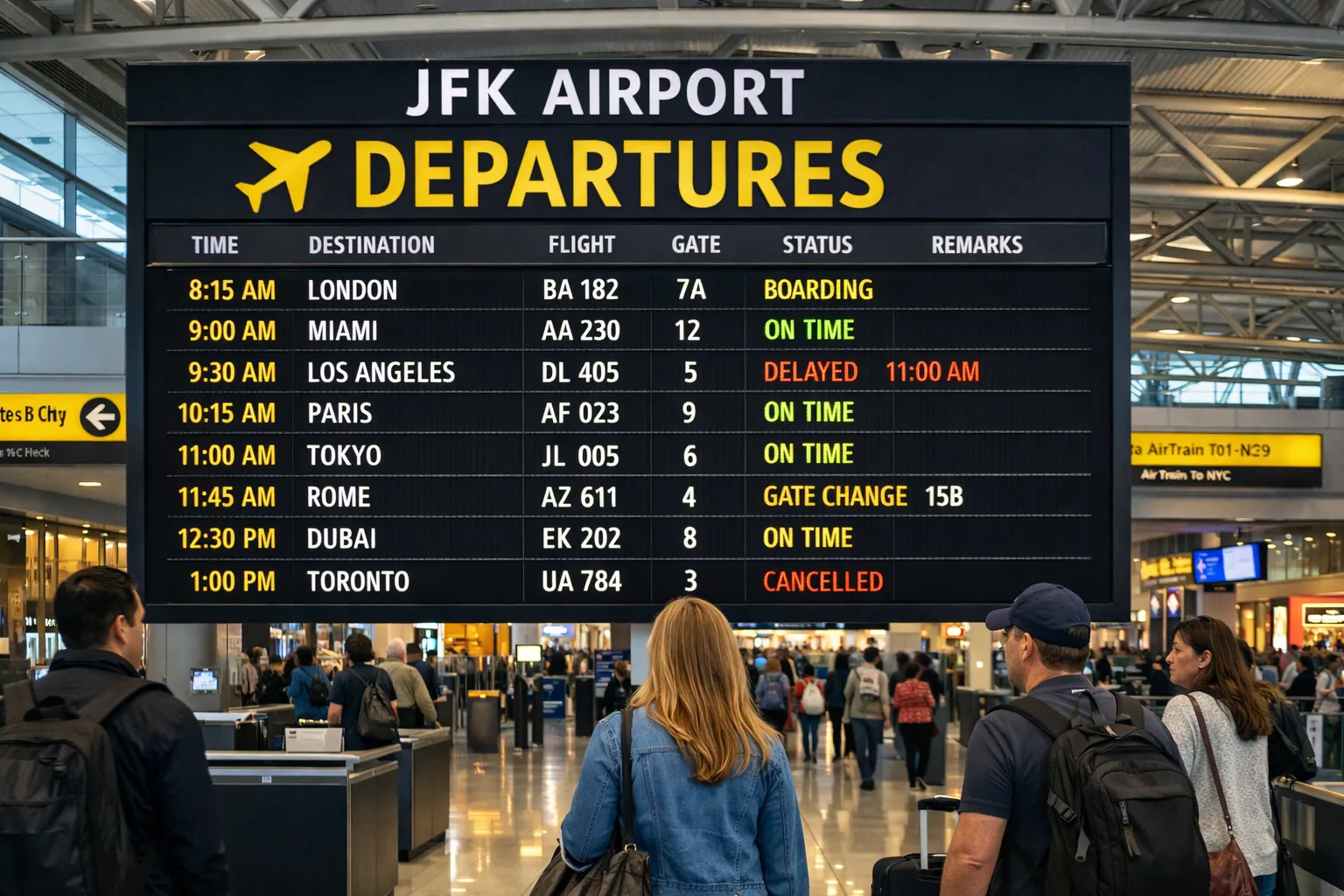 JFK Airport Departures Guide – Live Flights, Terminals, Delays & Travel Tips