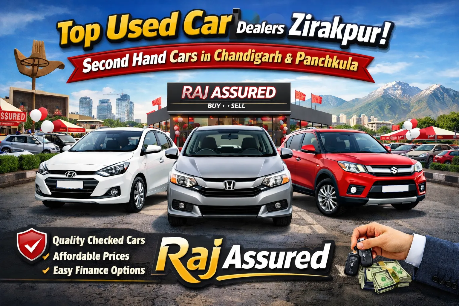 Top Used Car Dealers in Zirakpur | Second Hand Cars in Chandigarh & Panchkula - Raj Assured — WriteUpCafe