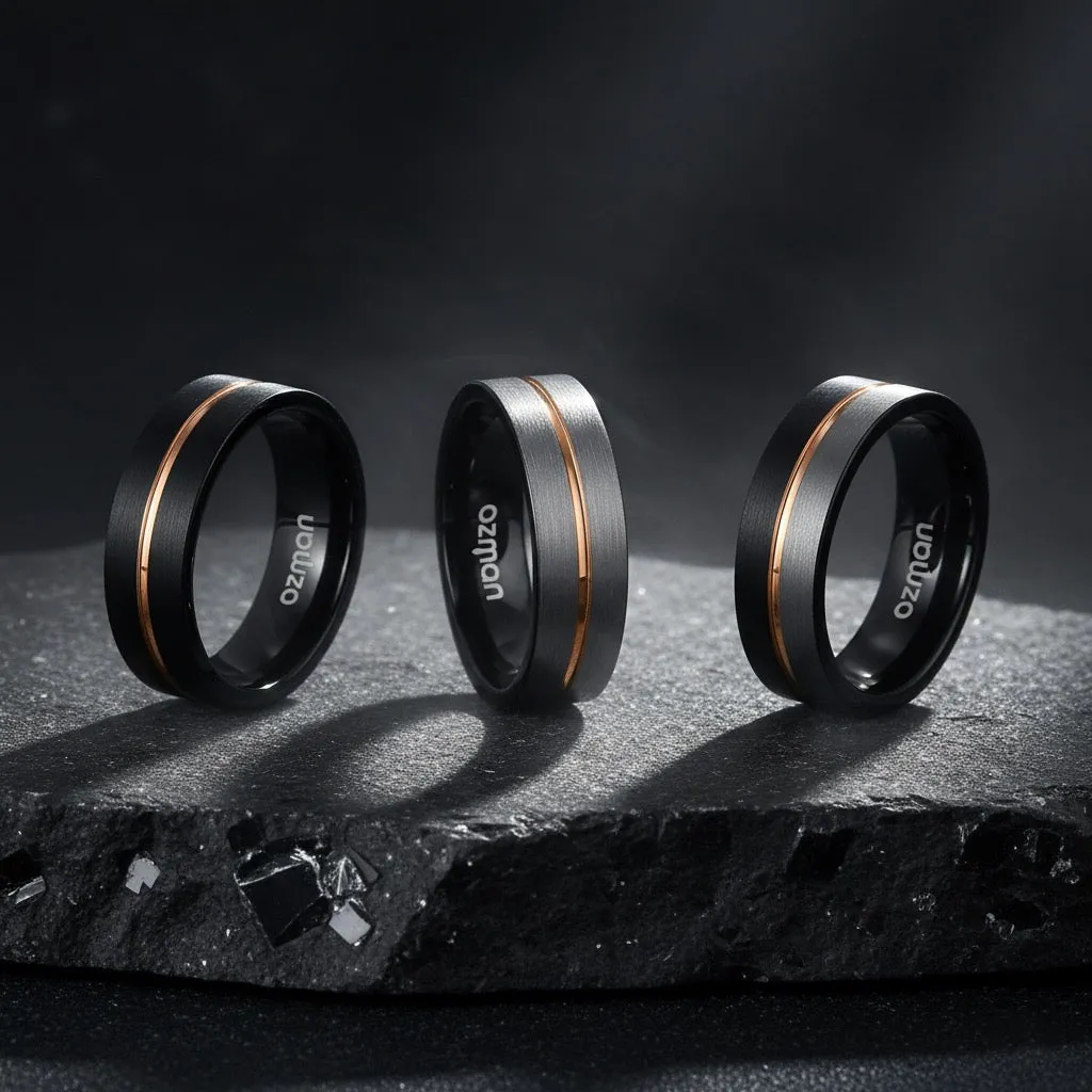 Men's Gold Tungsten Rings vs. Solid Gold Rings: What's the Real Difference?