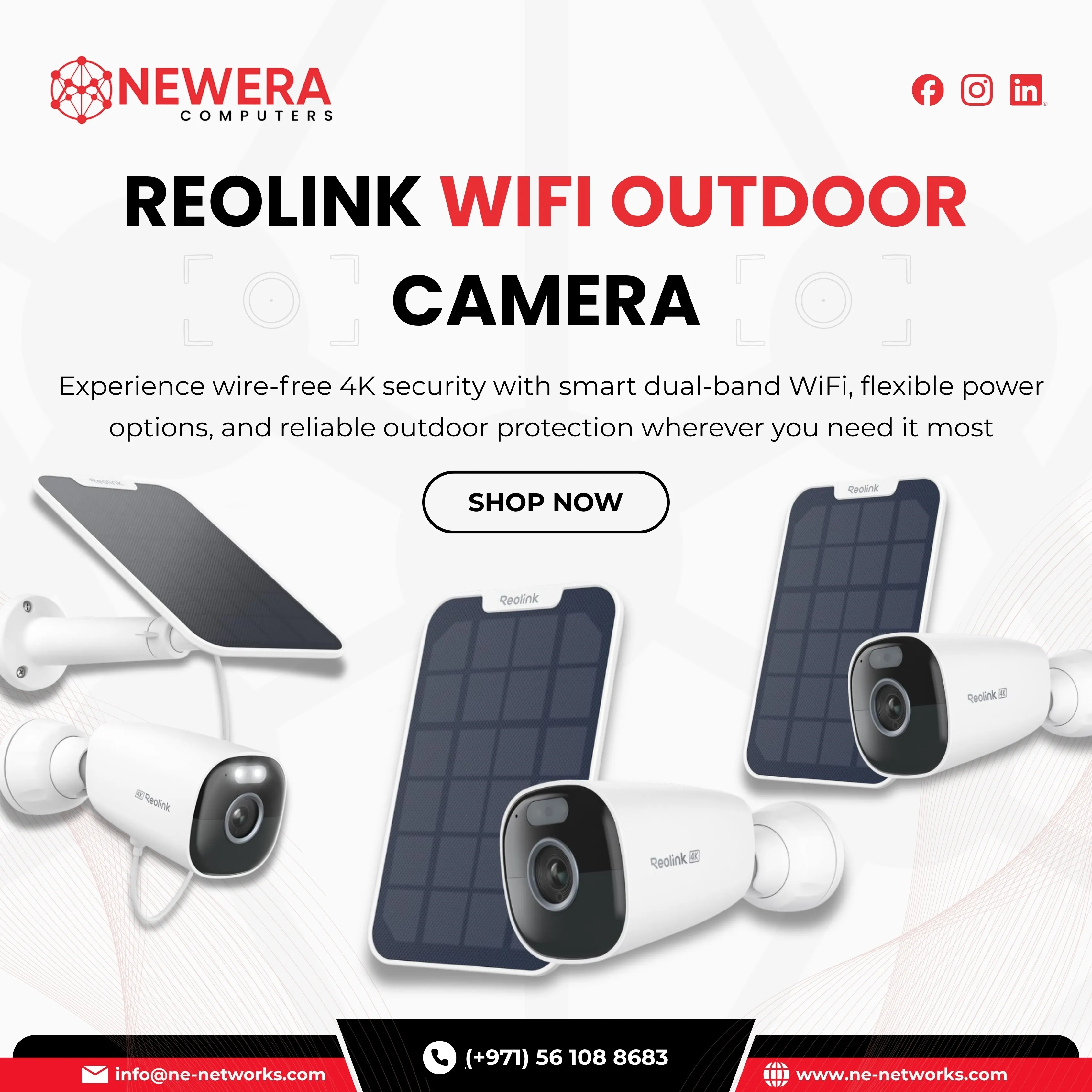 Buy Reolink WiFi Outdoor Camera in Dubai UAE for Smart Security | Newera Computers