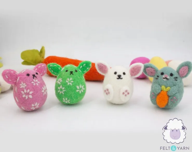  Felt Easter Bunnies