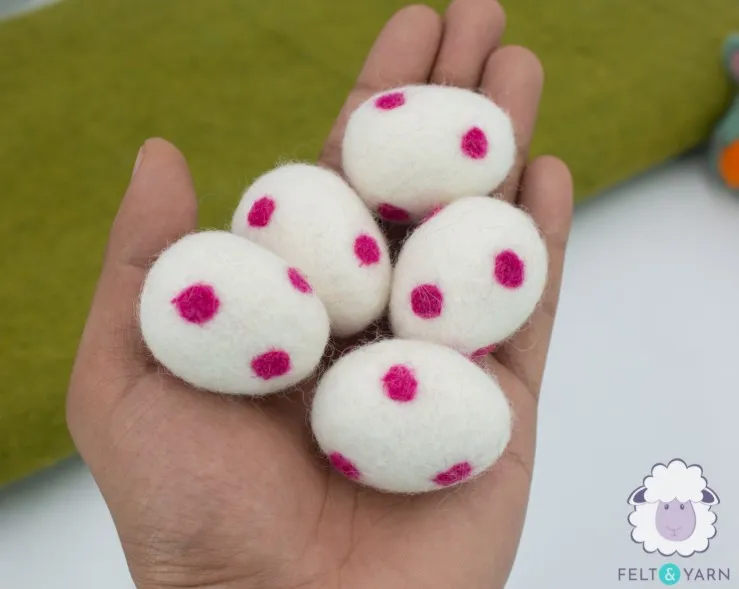 Felt Spotted Easter Eggs