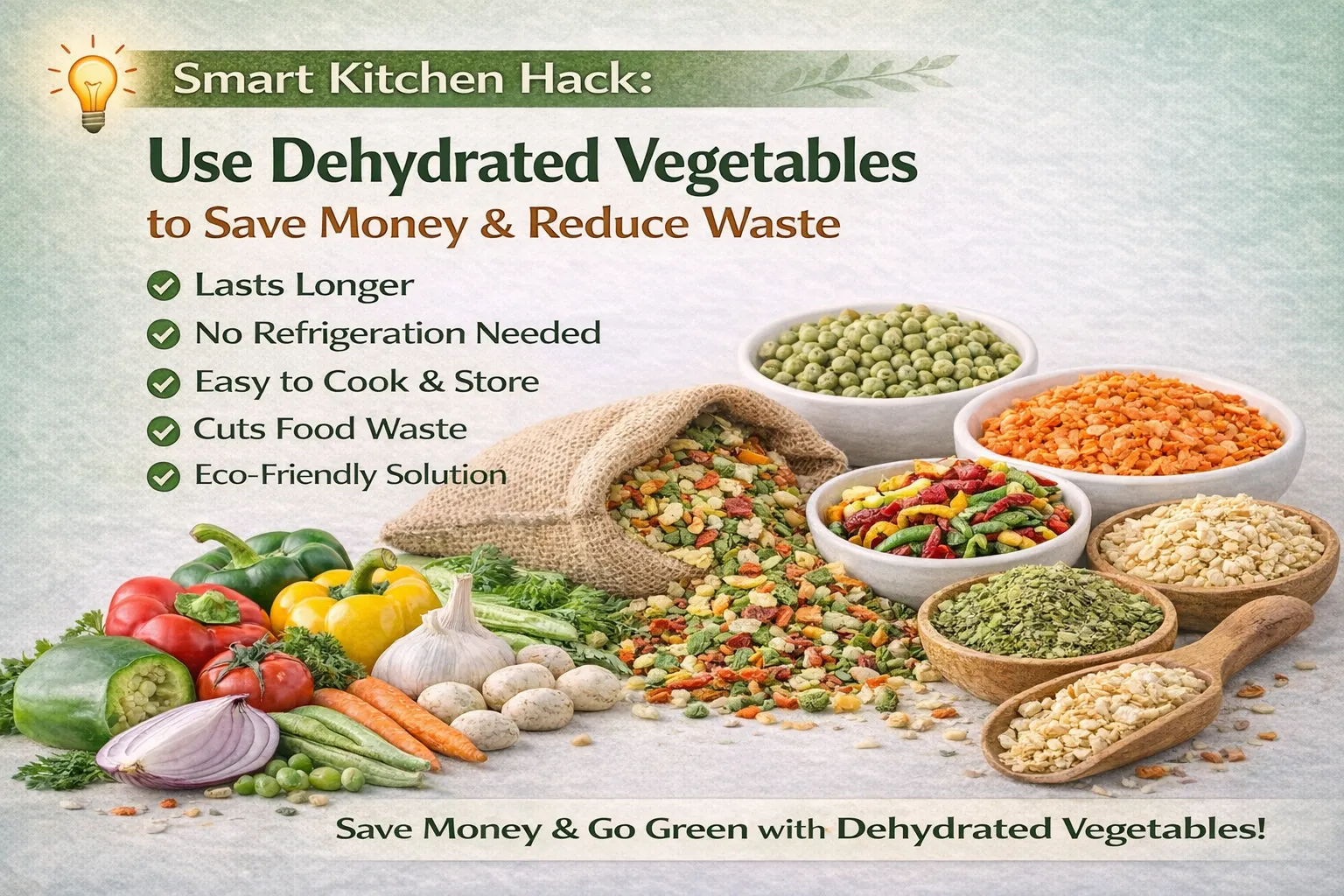 Smart Kitchen Hack: Use Dehydrated Vegetables to Save Money and Reduce Waste