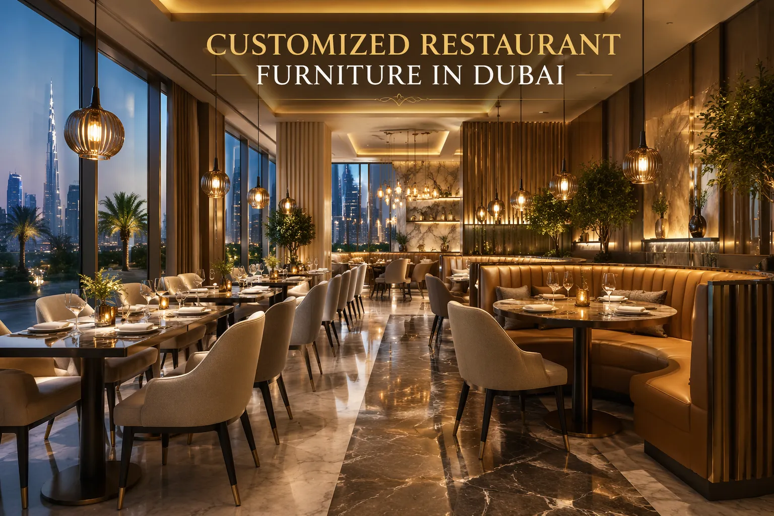 Elevate Your Restaurant Interiors with Customized Furniture in Dubai by Ahomzon