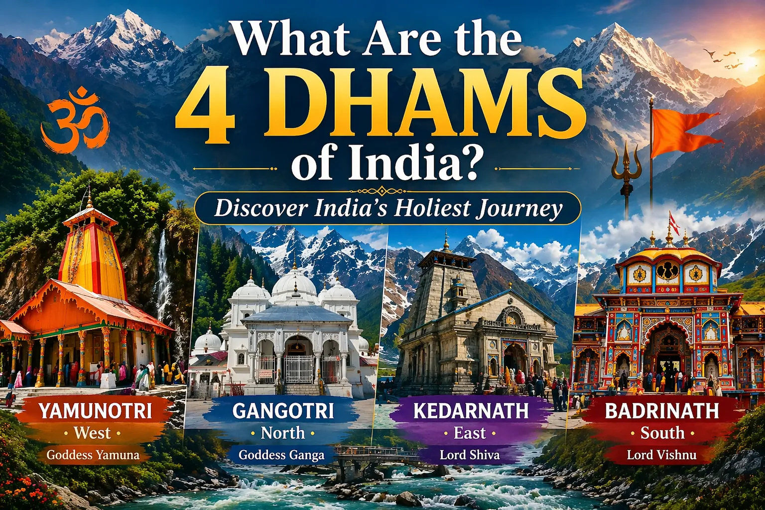 What Are the 4 Dhams of India? Discover India’s Holiest Journey