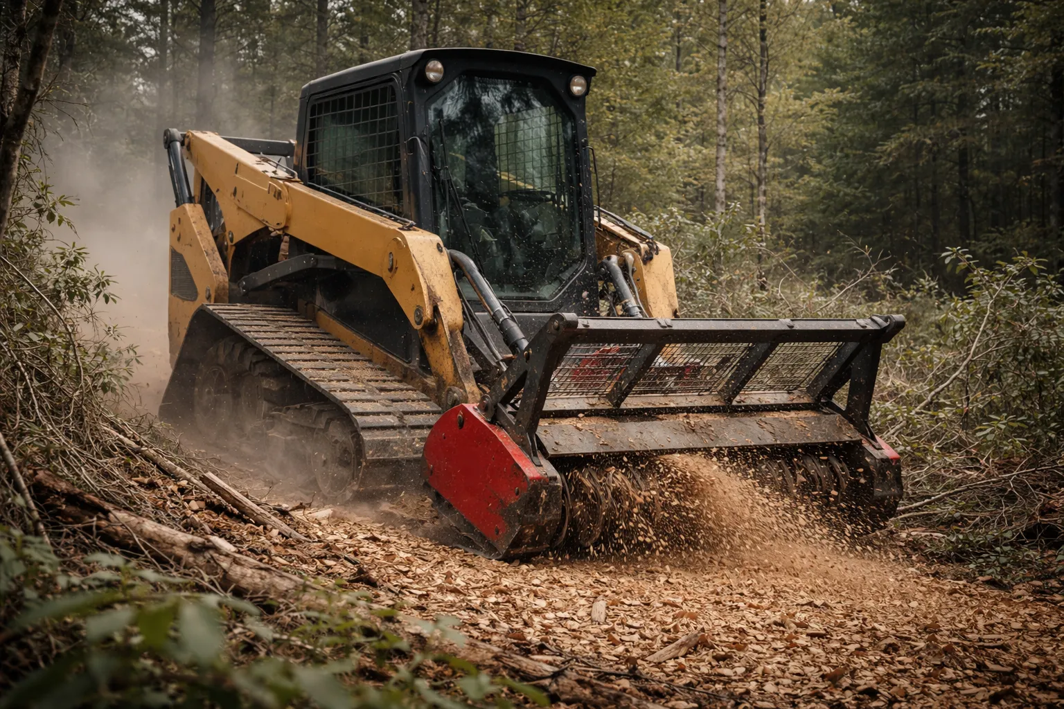 How To Get Better Results With A Skid Steer Mulcher Attachment?