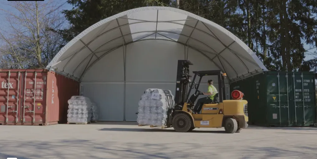 Wetterfeste Container Überdachungen mit Shield Canopy™