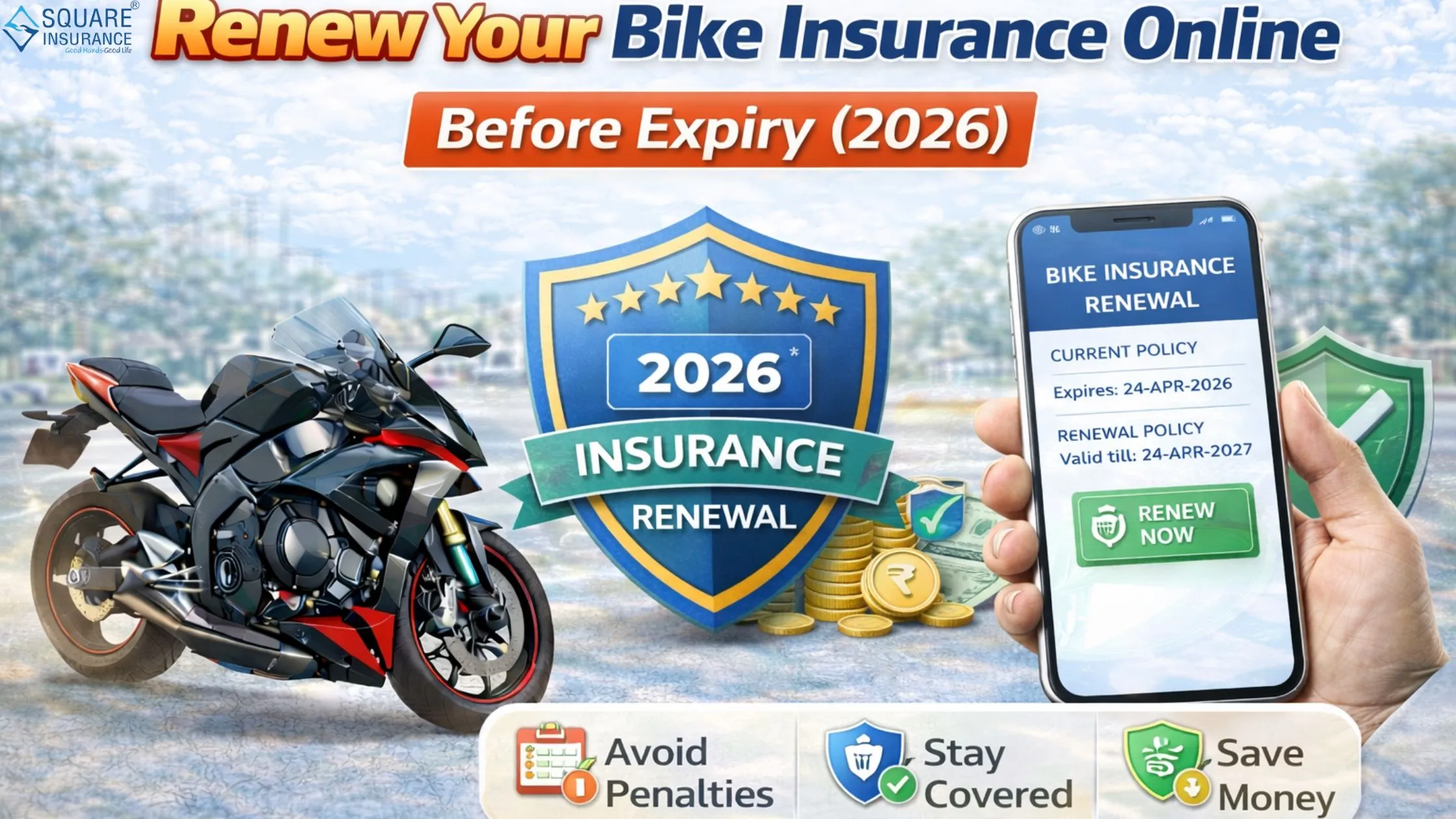 Renew Your Bike Insurance Online Before Expiry (2026)
