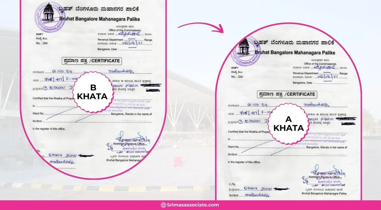 Top 7 Benefits of B Khata to A Khata Conversion Process