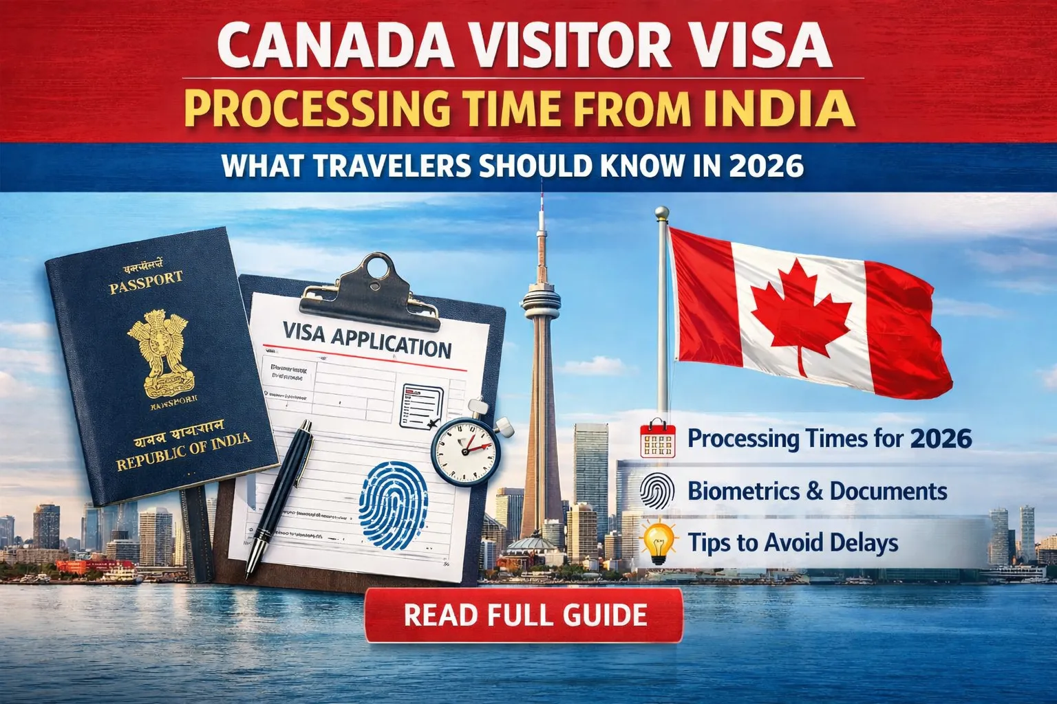 Canada Visitor Visa Processing Time from India: What Travelers Should Know in 2026