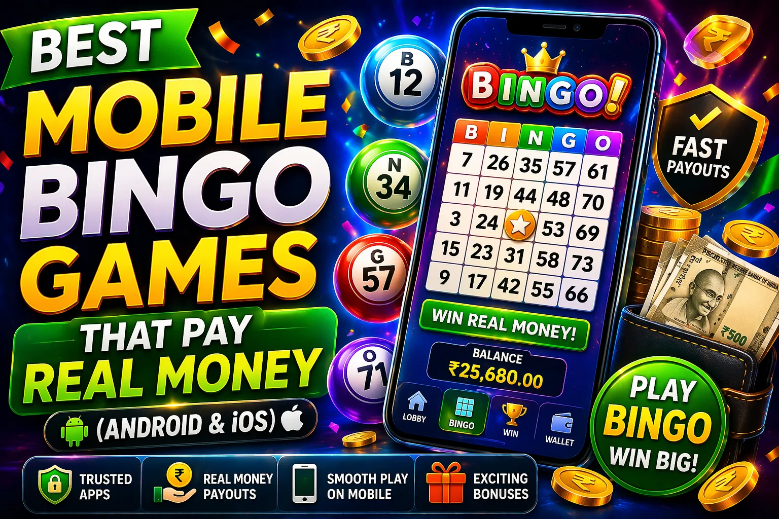 Best Mobile Bingo Games That Pay Real Money (Android & iOS)