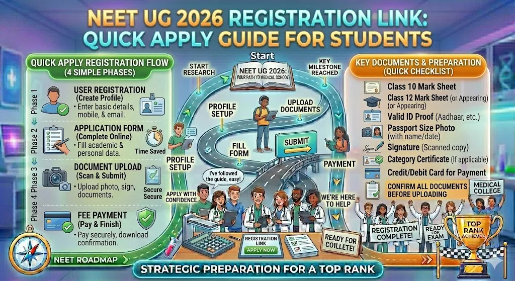 NEET UG 2026 registration link: Quick Apply Guide for Students