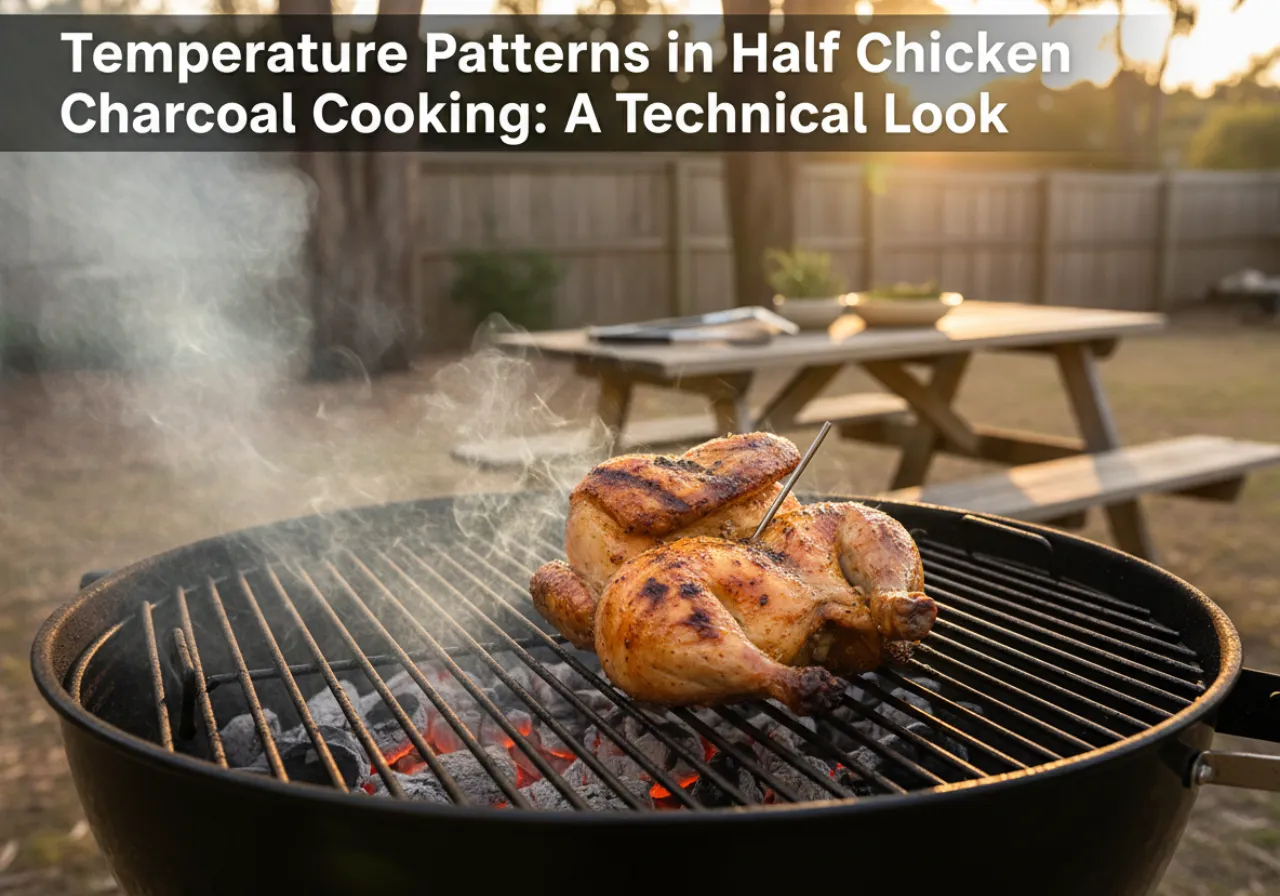 Temperature Patterns in Half Chicken Charcoal Cooking: A Technical Look
