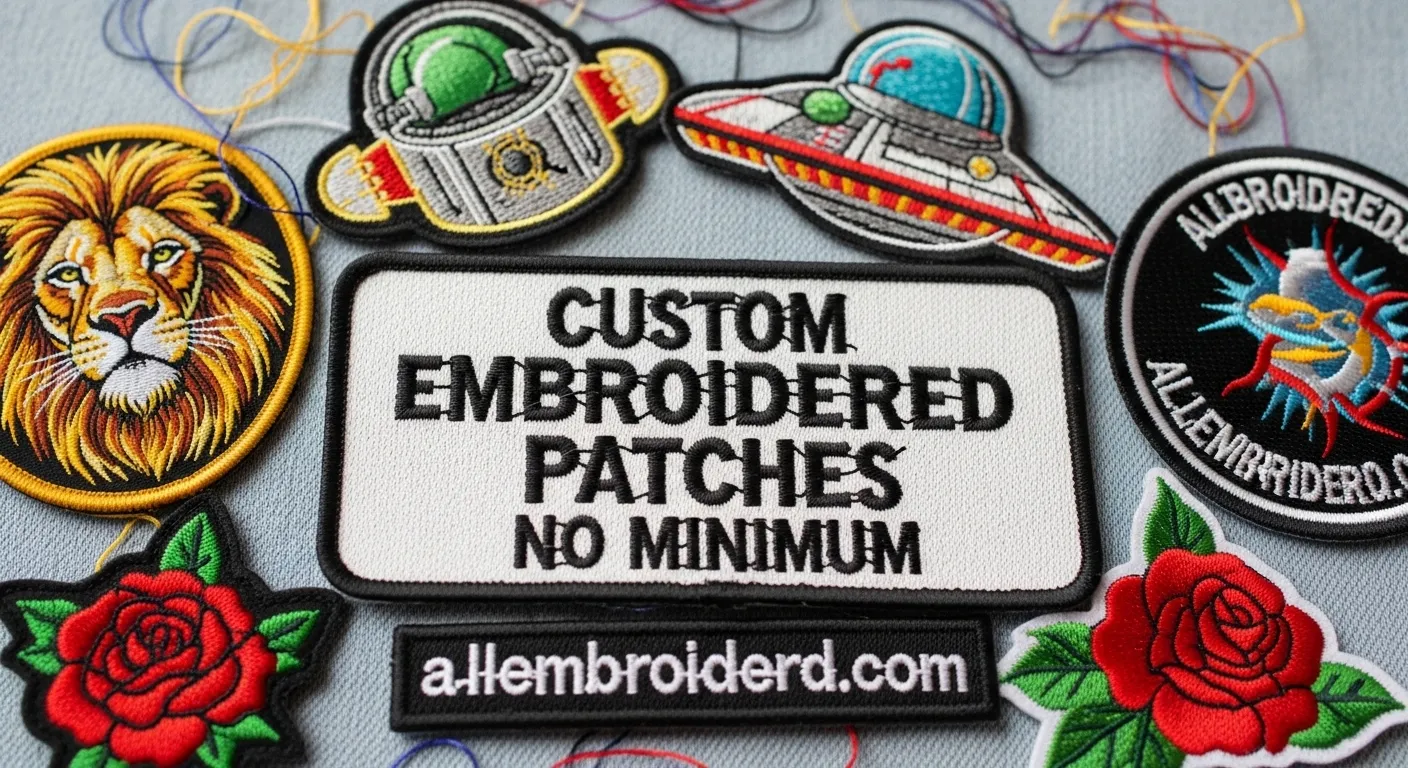 Custom Embroidered Patches No Minimum for Small Orders USA