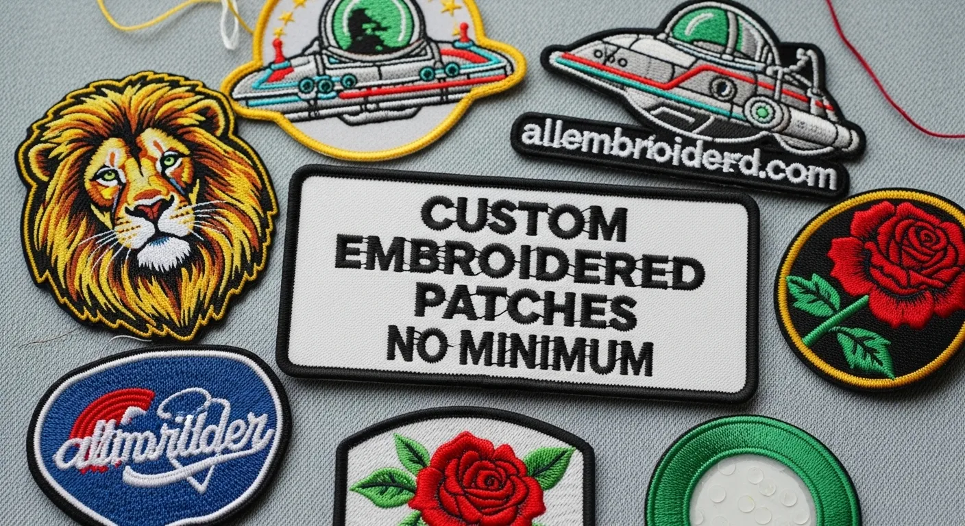 Custom Embroidered Patches No Minimum for Small Orders USA