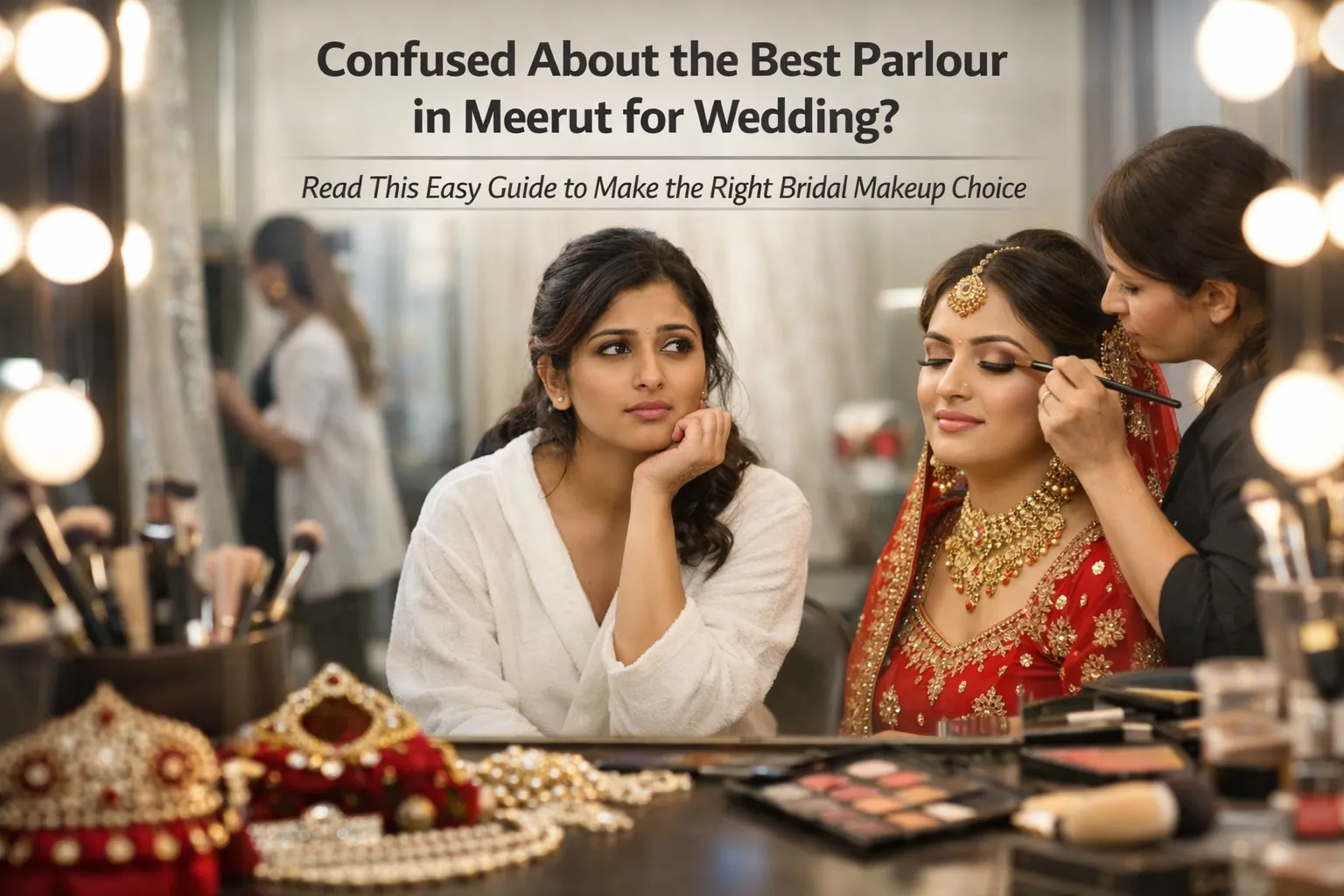 Confused About the Best Parlour in Meerut for Wedding? Read This Easy Guide to Make the Right Bridal Makeup Choice