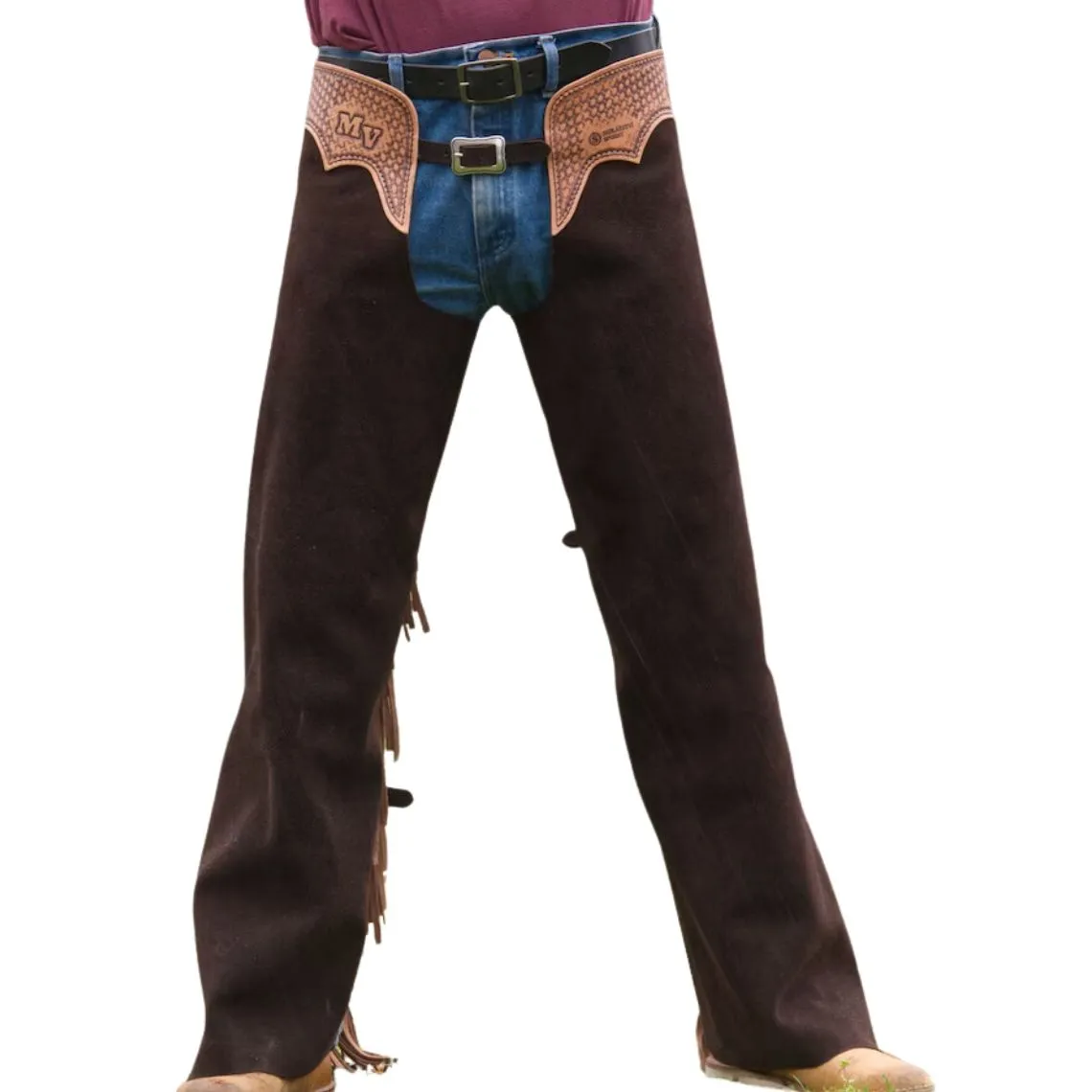 Authentic Leather Cowboy Chaps for Everyday Riding