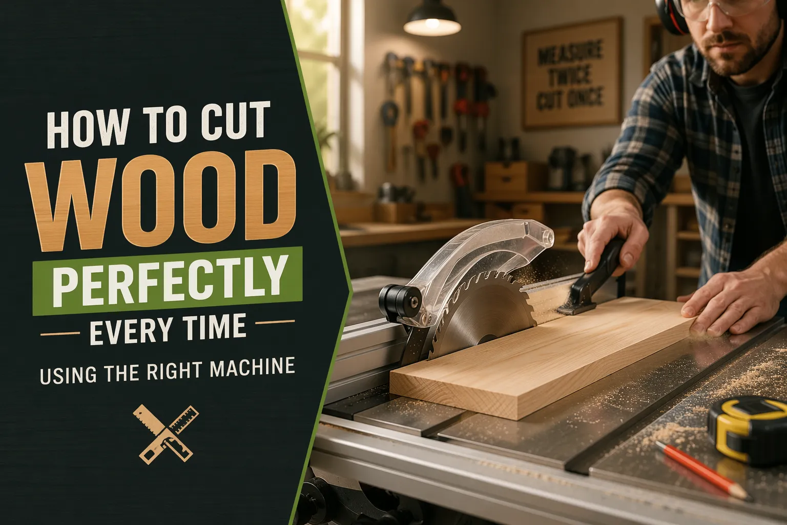 How to Cut Wood Perfectly Every Time Using the Right Machine