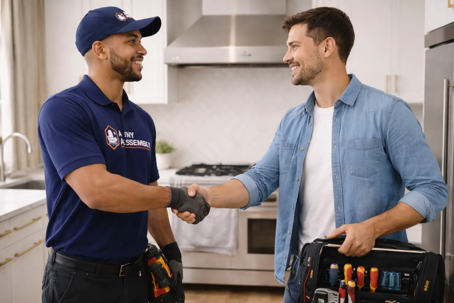 The easy five step process for professional installation with Any Assembly.